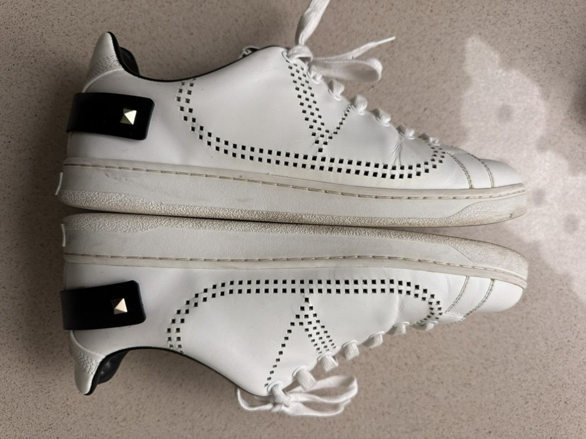 Valentino Backnet Perforated Leather Sneakers Size US 9 / EU 42 - 2 Thumbnail