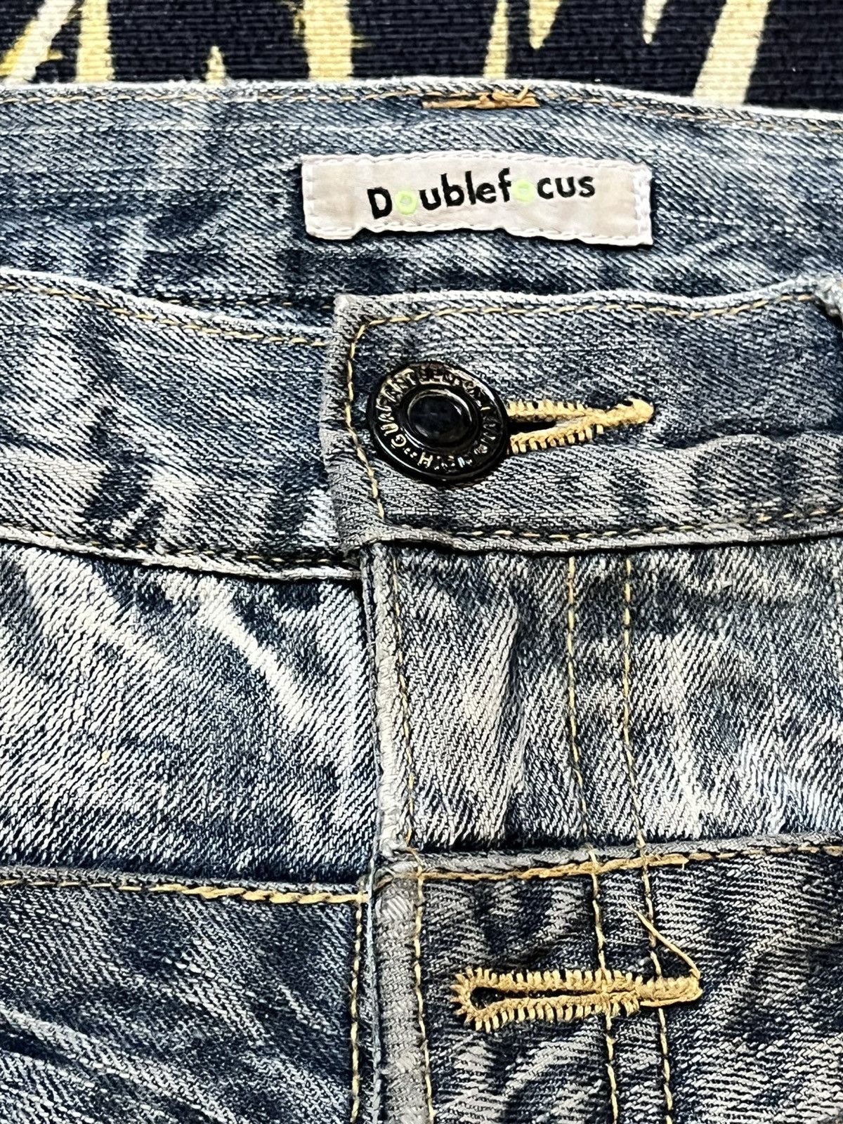 Hysteric Glamour Vintage Double Focus Double Waist Grunge Mudwash Denim Size US 31 - 9 Thumbnail
