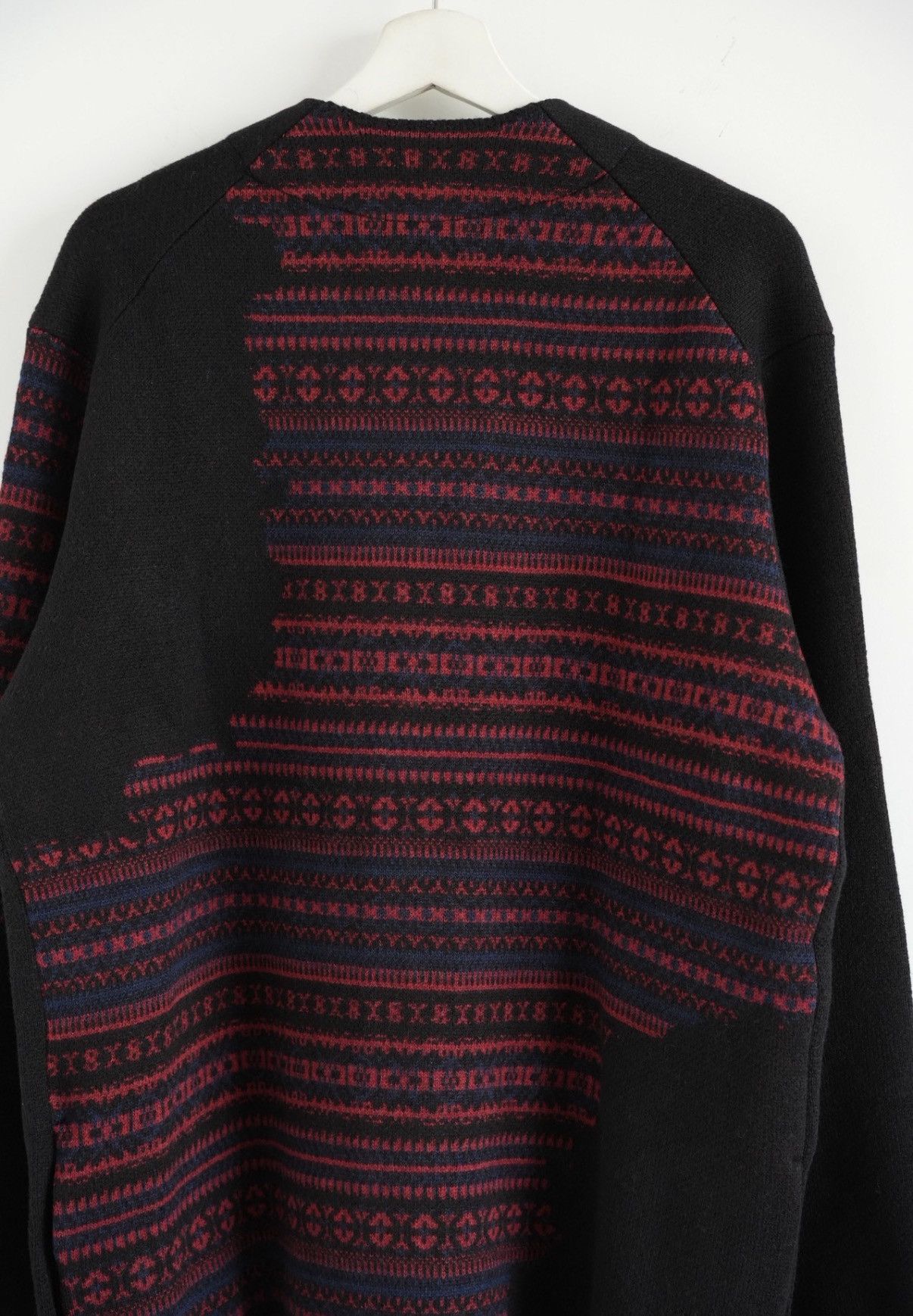 Yohji Yamamoto Yohji Yamamoto 24aw Black & Red Striped Cardigan K4 Size US L / EU 52-54 / 3 - 6 Thumbnail