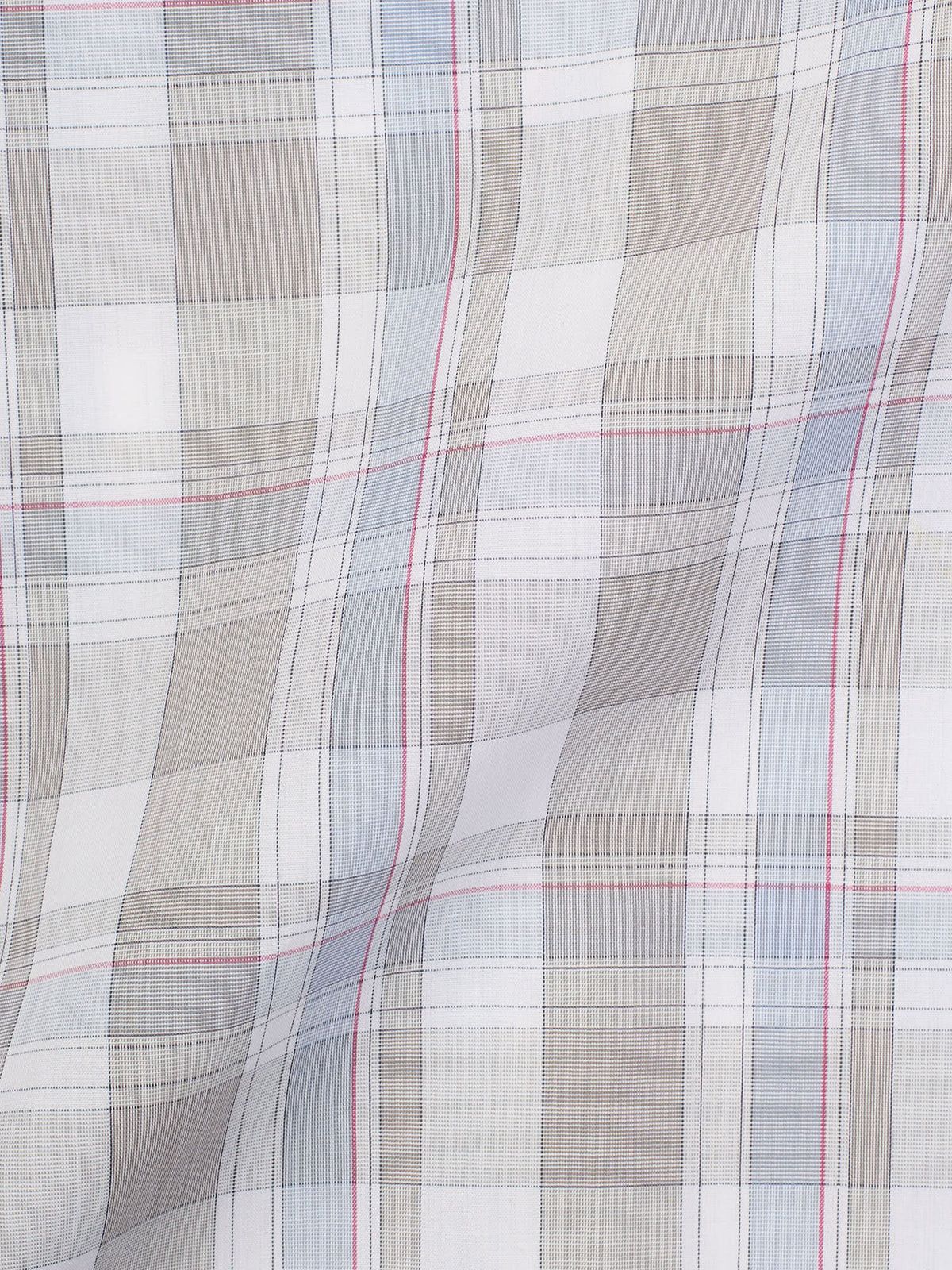 Brioni BRIONI Handmade Gray Plaid Cotton Dress Shirt L Size US L / EU 52-54 / 3 - 2 Thumbnail