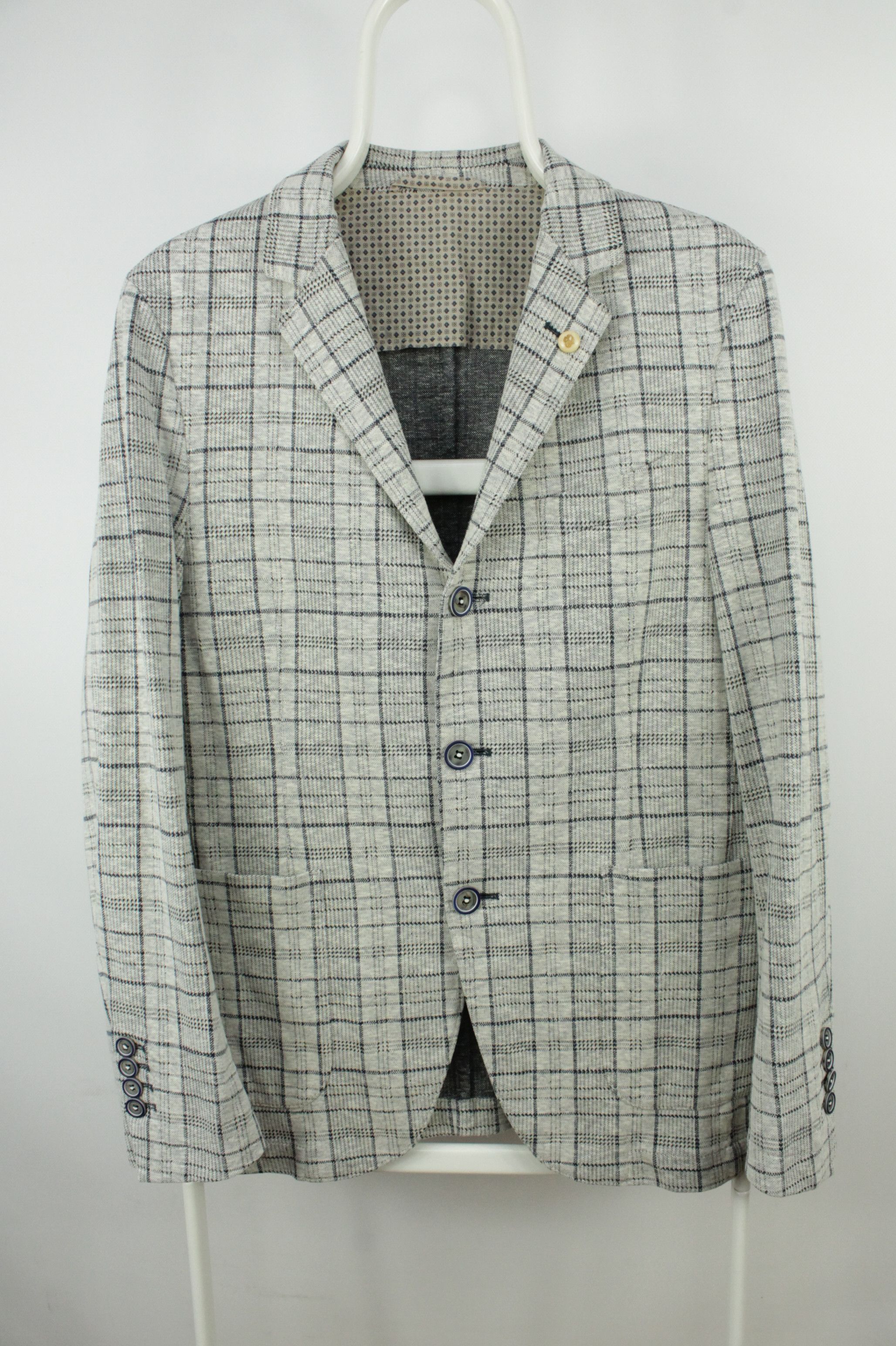 Other Breco's 1975 Check Cotton Blend Slim Fit Sport Coat Blazer Size US M / EU 48-50 / 2 - 1 Thumbnail