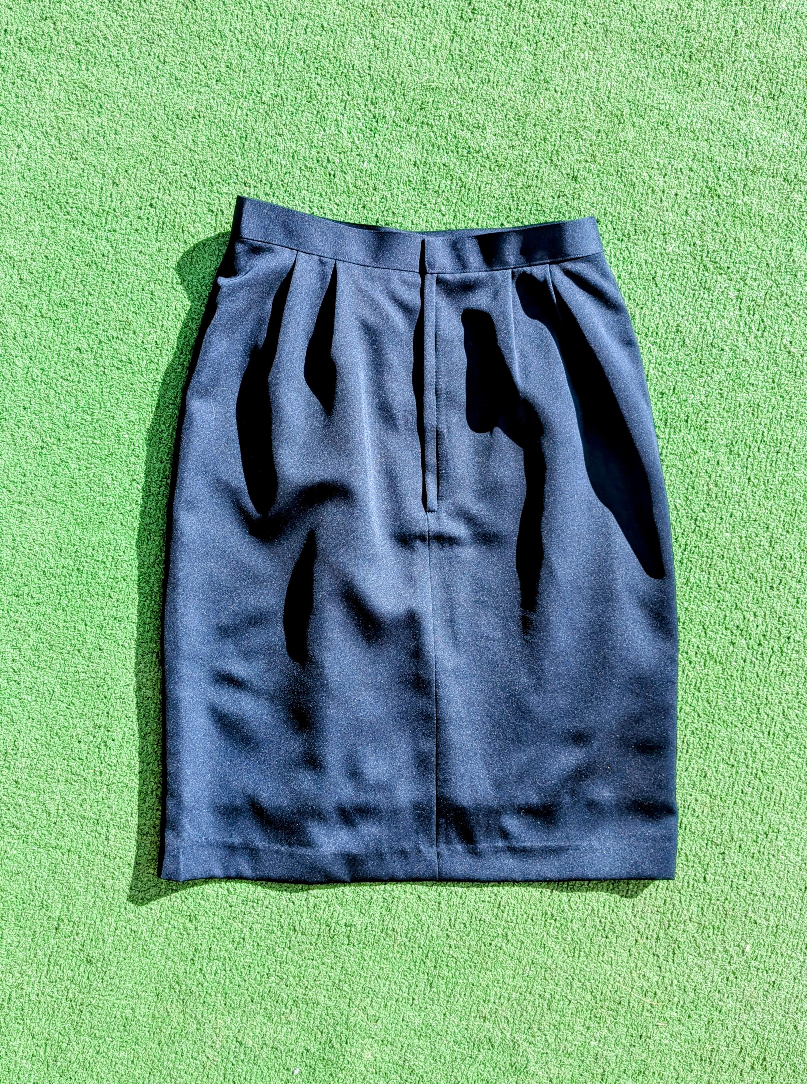 Vintage Vintage 1980s Petite Ruffled Retro A-Line Midi Skirt EUC Size 26" / US 2 / IT 38 - 8 Thumbnail