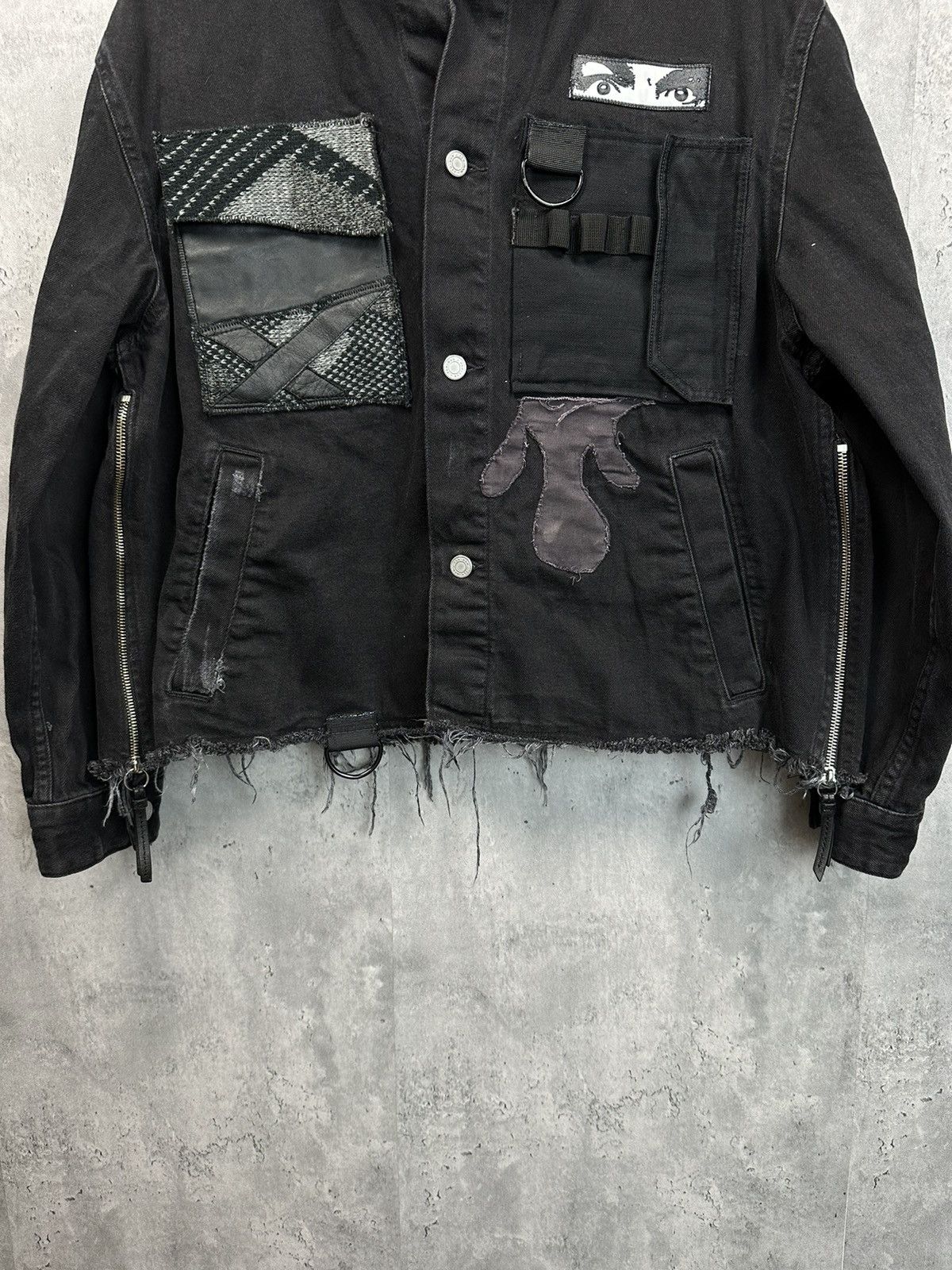 Other Cropped Cargo Pocket Denim Jacket Size US XL / EU 56 / 4 - 3 Thumbnail