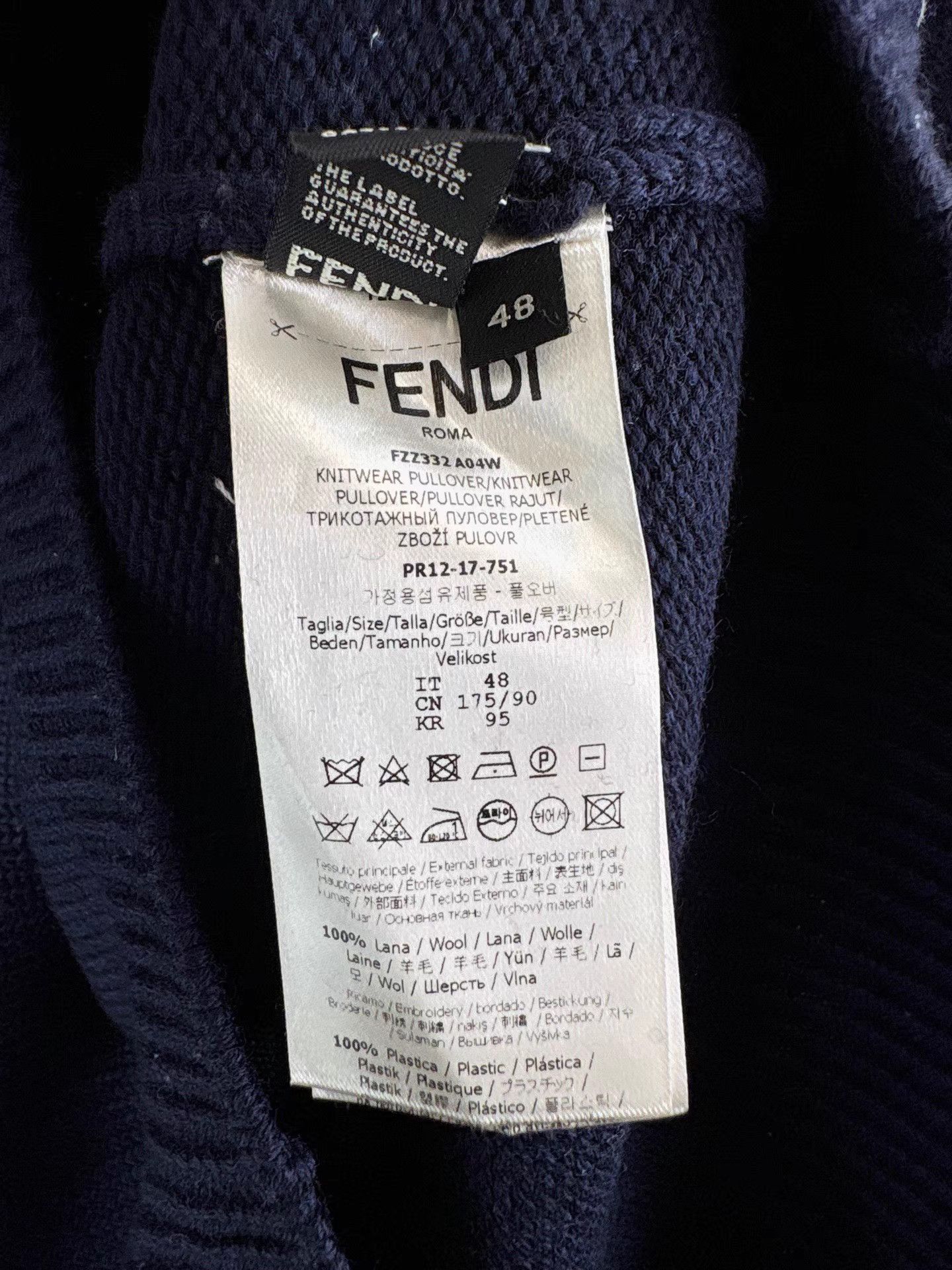 Fendi FENDI Monster Wool Sweater K1 Size US M / EU 48-50 / 2 - 5 Thumbnail