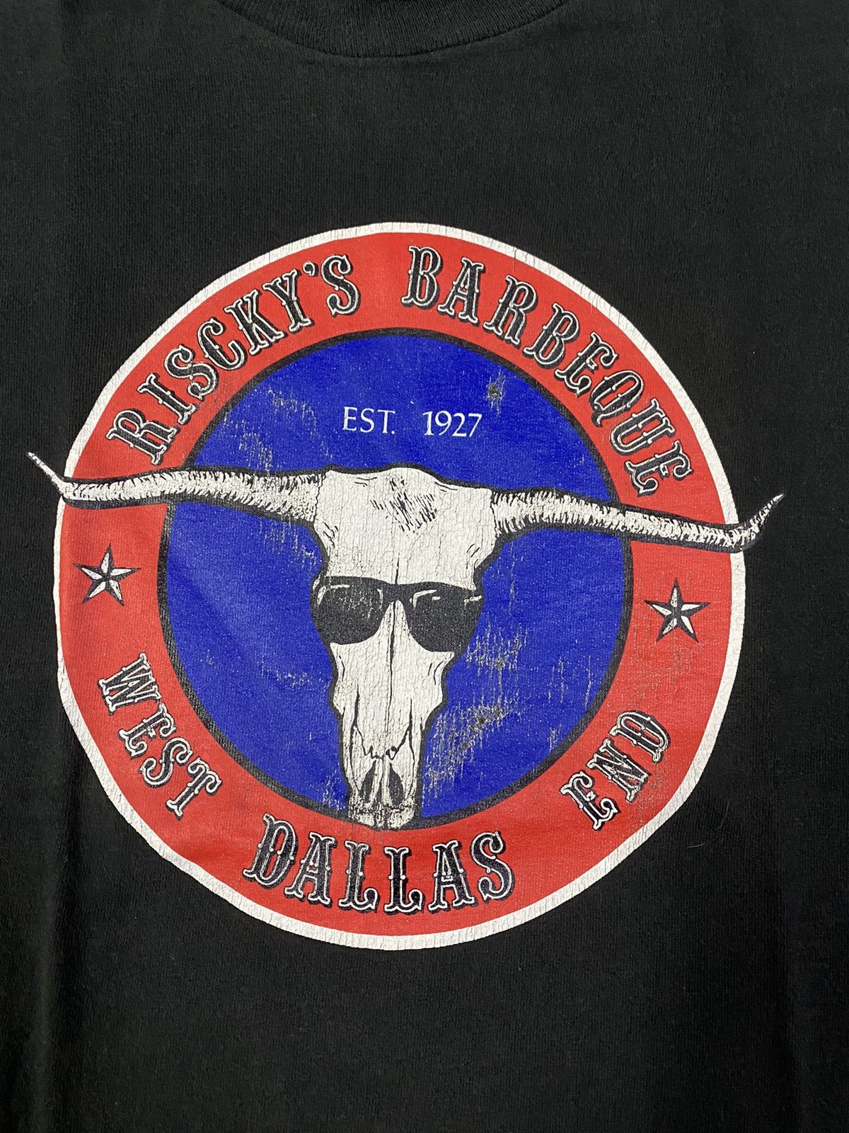 Vintage Vintage Riscky's Barbeque West Dallas End Texas BBQ Size US L / EU 52-54 / 3 - 6 Thumbnail