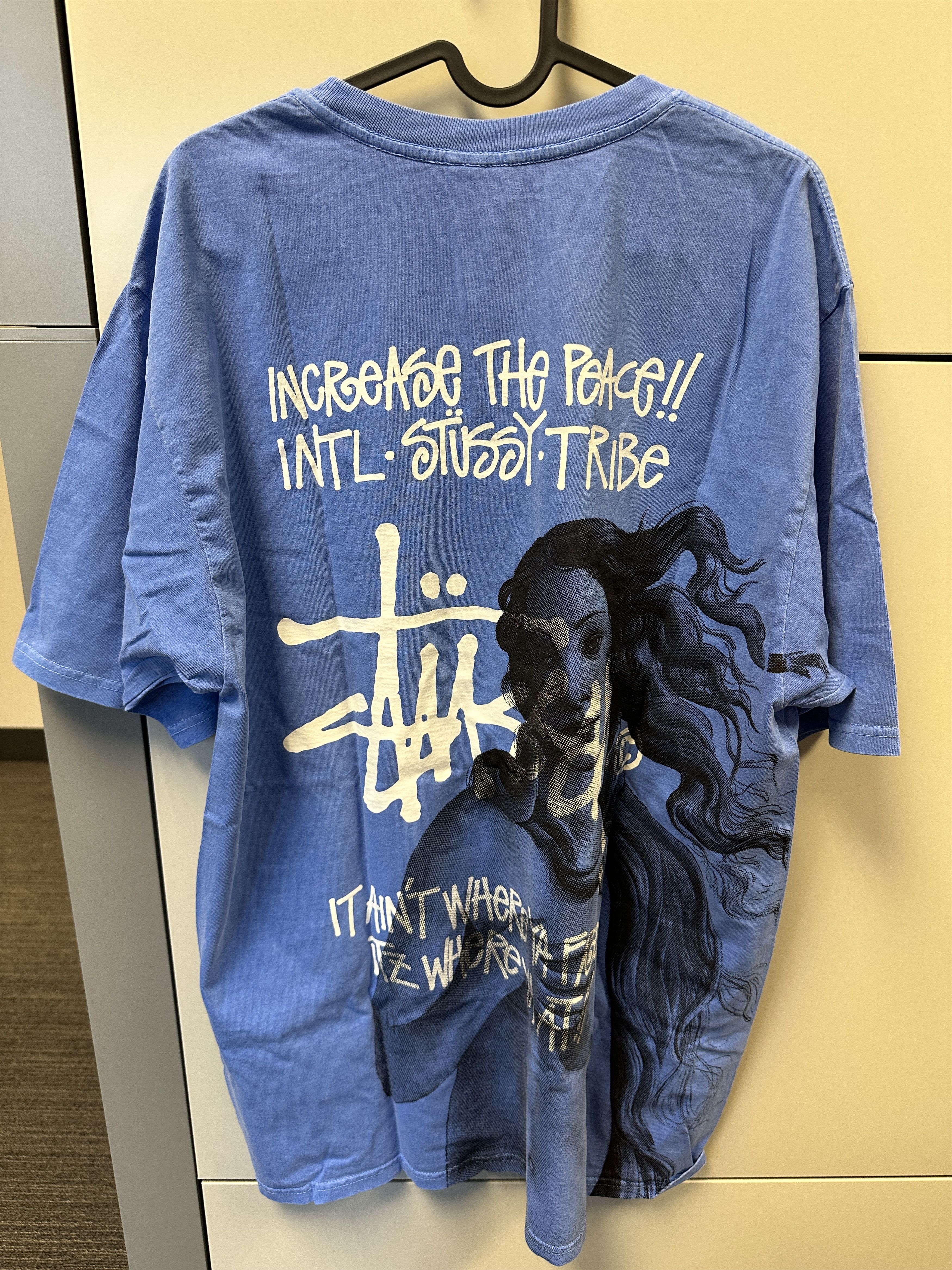 Stussy 1st Venus Pigment Dyed T-Shirt Blue Size L BNWT