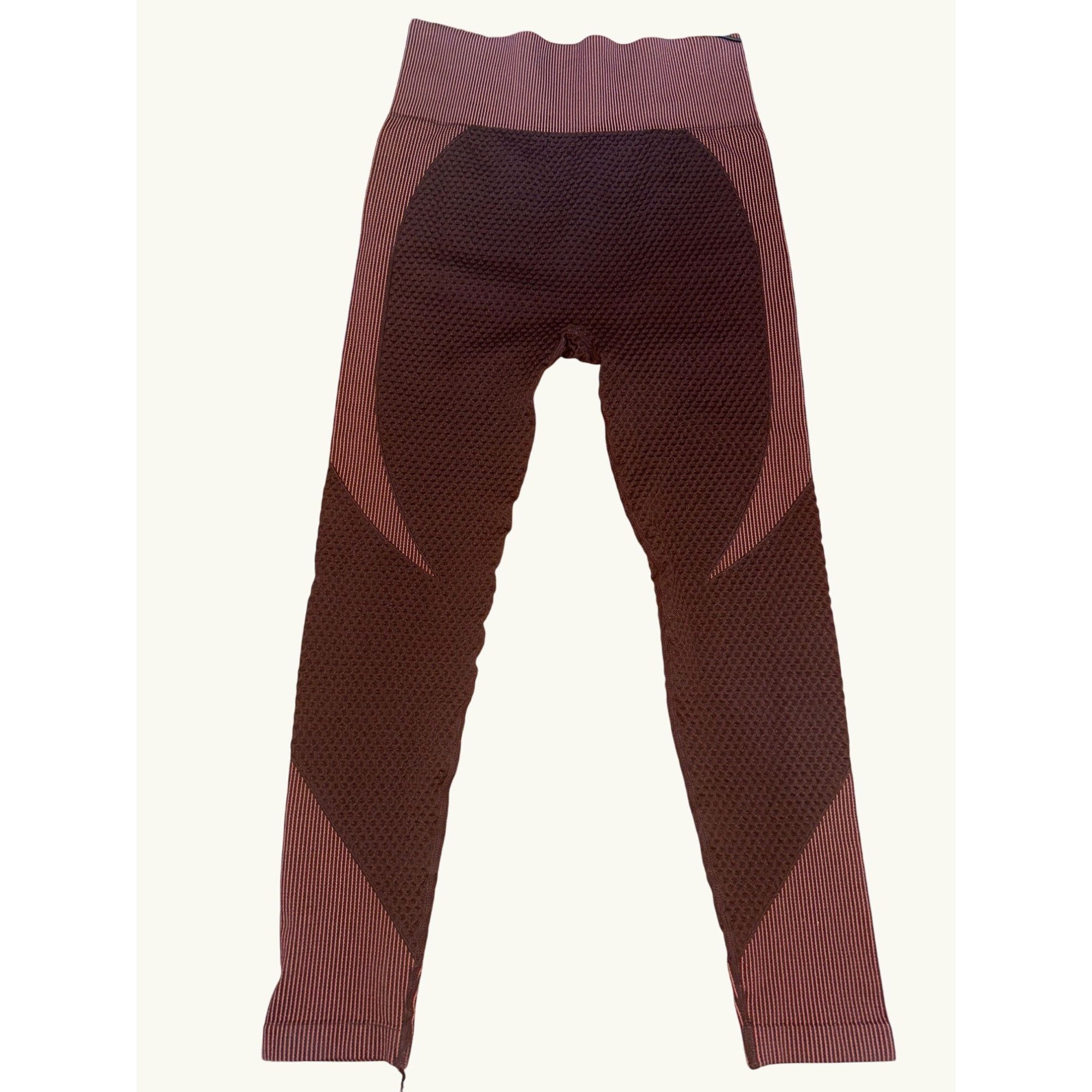 CCC Seamless Yoga Leggings Size Medium High Waist Brown Choc
