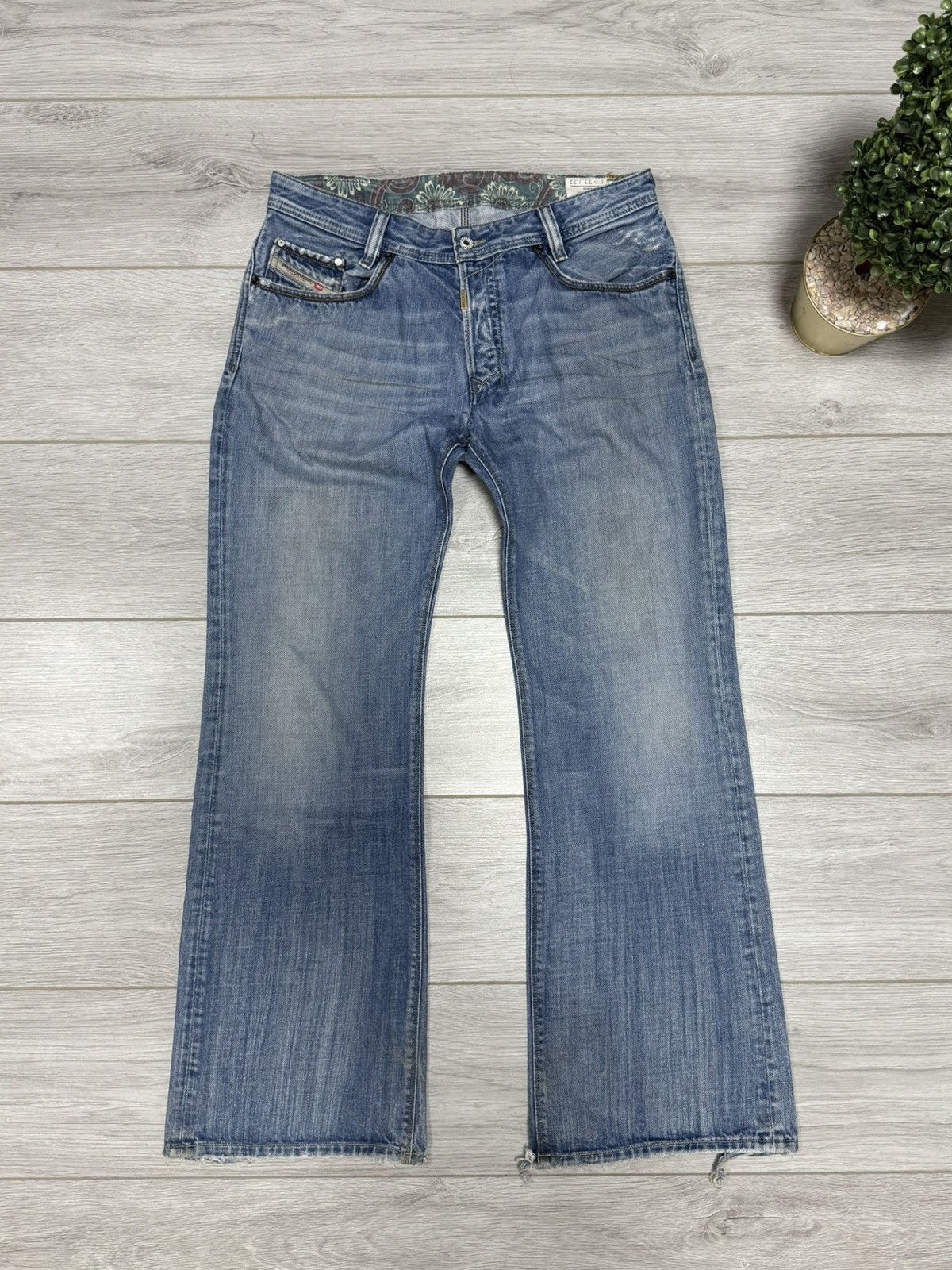 Diesel Diesel Koffha flared distressed jeans pants dirty ripped Size US 33 - 3 Thumbnail