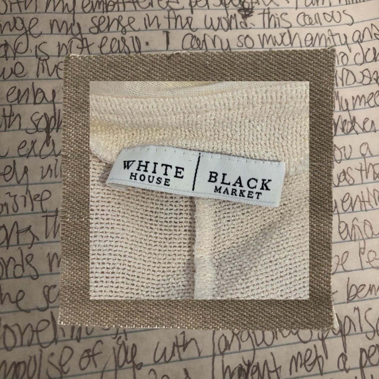 White House Black Market linen ruffle accent cardigan Size S / US 4 / IT 40 - 4 Thumbnail