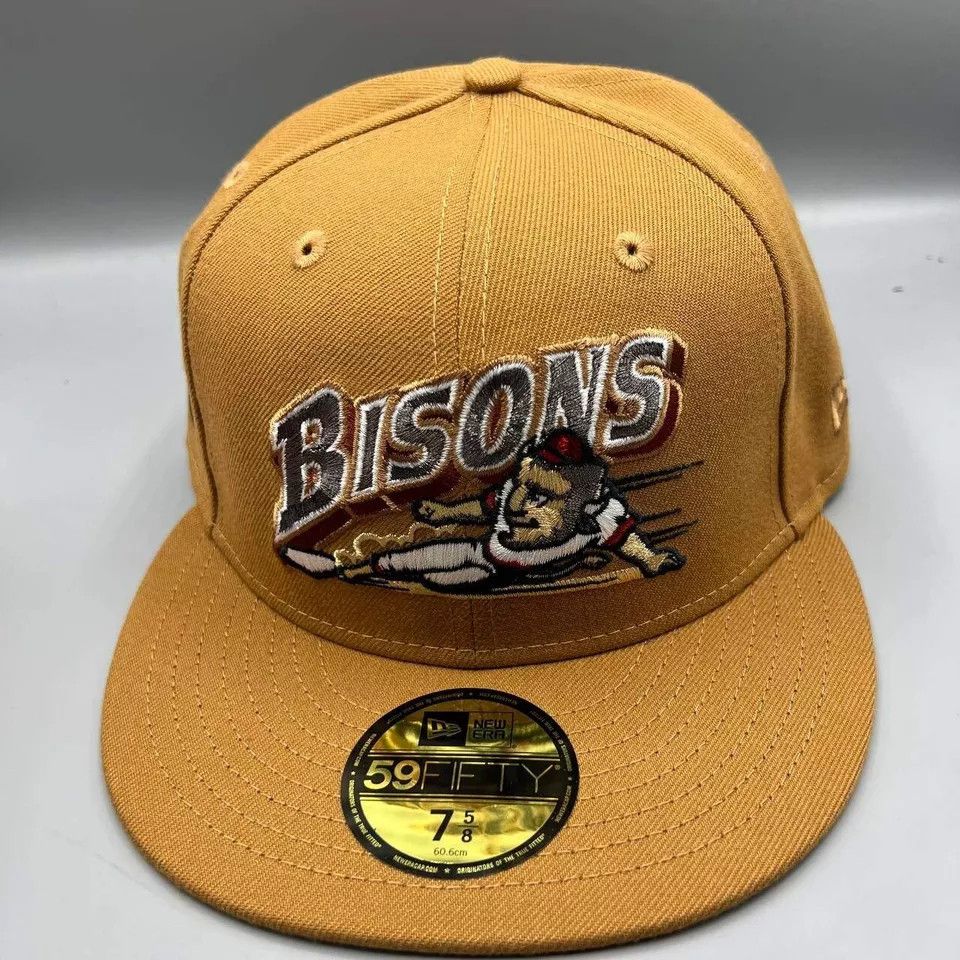 New Era Buffalo Bisons Hat Men 7 5/8 59Fifty New Era MiLB Fitted Cap Size ONE SIZE - 3 Thumbnail