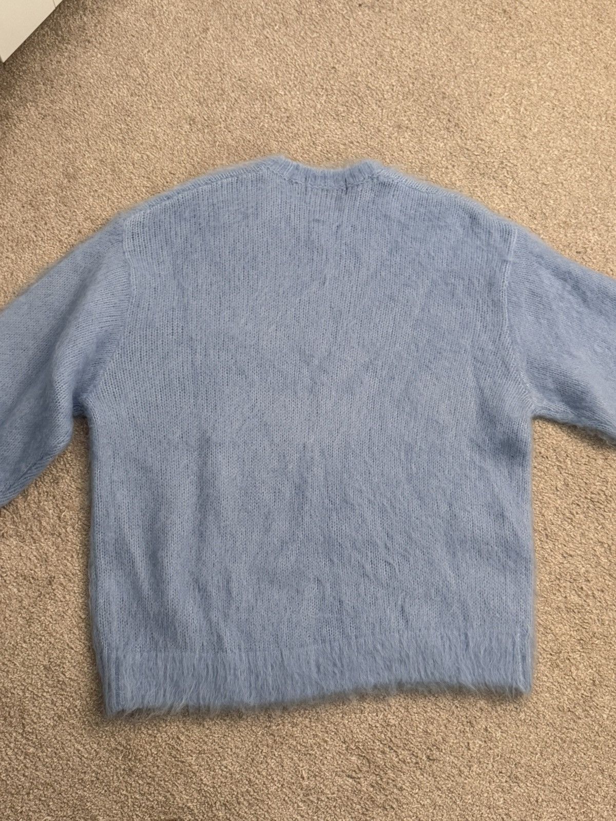 Supreme Supreme Brushed Mohair Sweater (Light Blue) Size US M / EU 48-50 / 2 - 4 Thumbnail