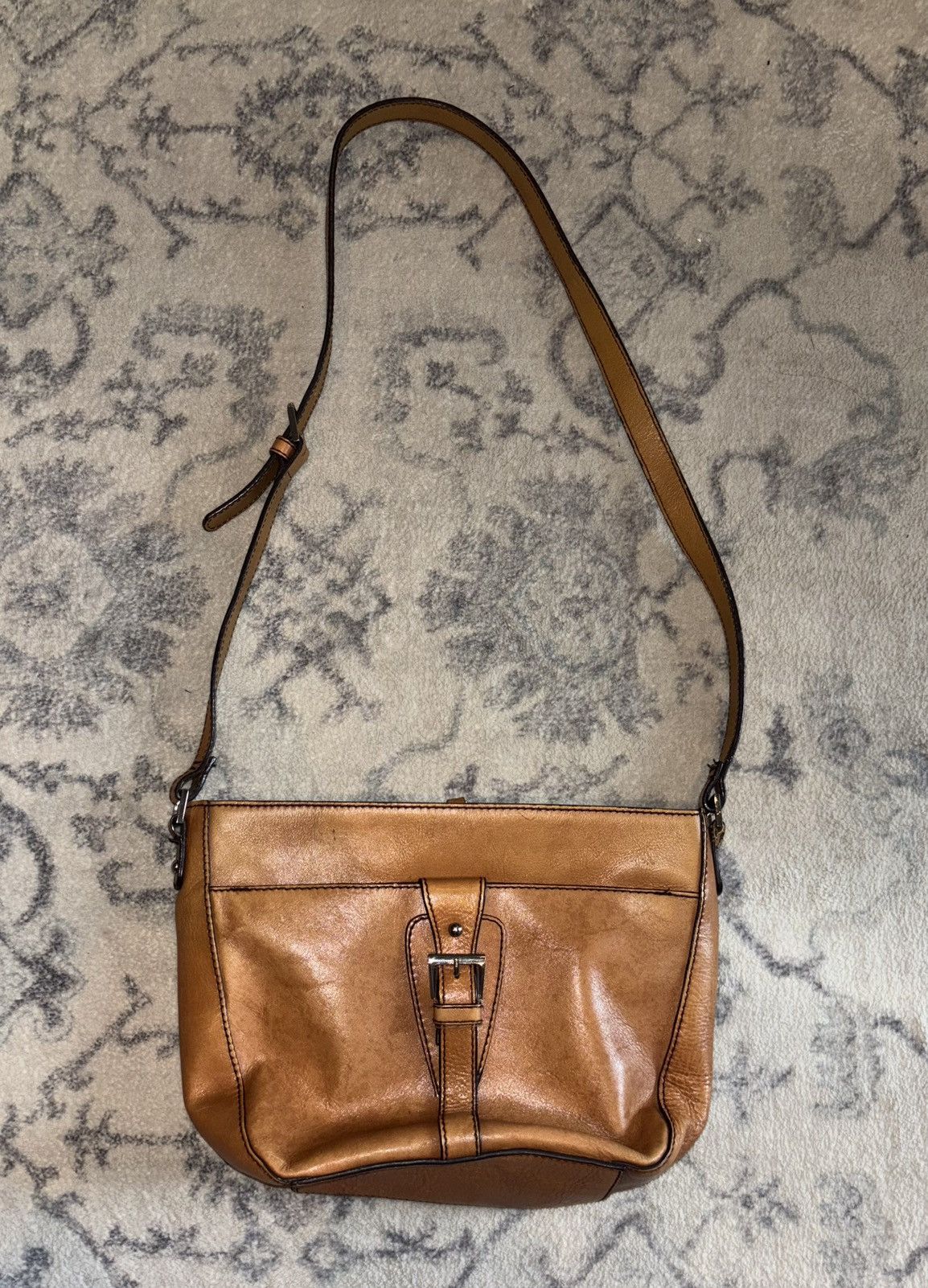 Vintage Etienne Aigner Shoulder Bag Brown Leather, Women's