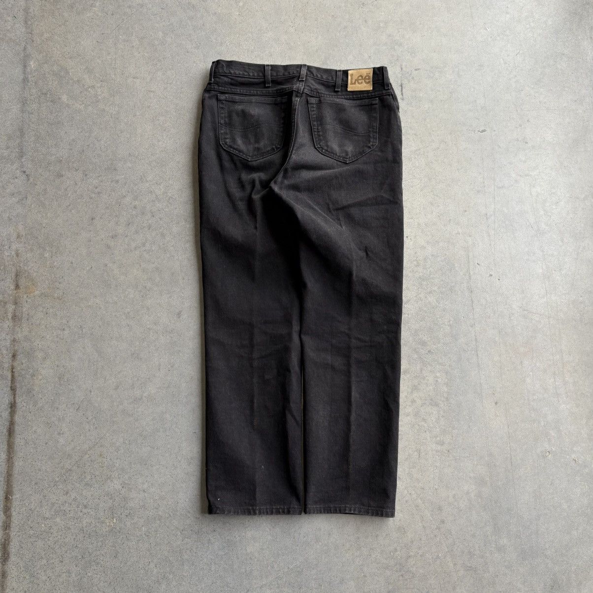 Lee × Levi's × Vintage Vintage 80's Lee Jeans Wrangler Boot Cut Style 38x34 Black Size US 38 / EU 54 - 1 Thumbnail