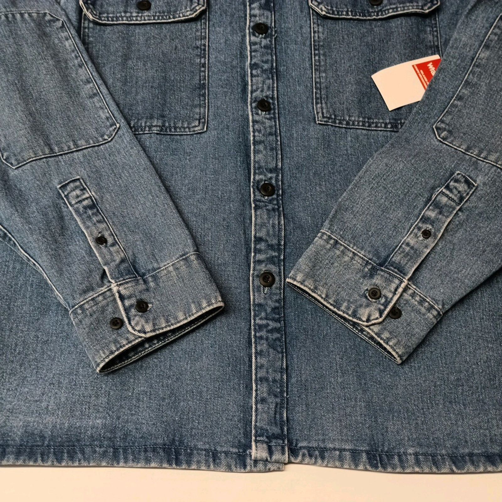 Wrangler Wrangler Blue Denim Jacket Overshirt Outdoor Shacket XXL 2XL Size US XXL / EU 58 / 5 - 2 Thumbnail