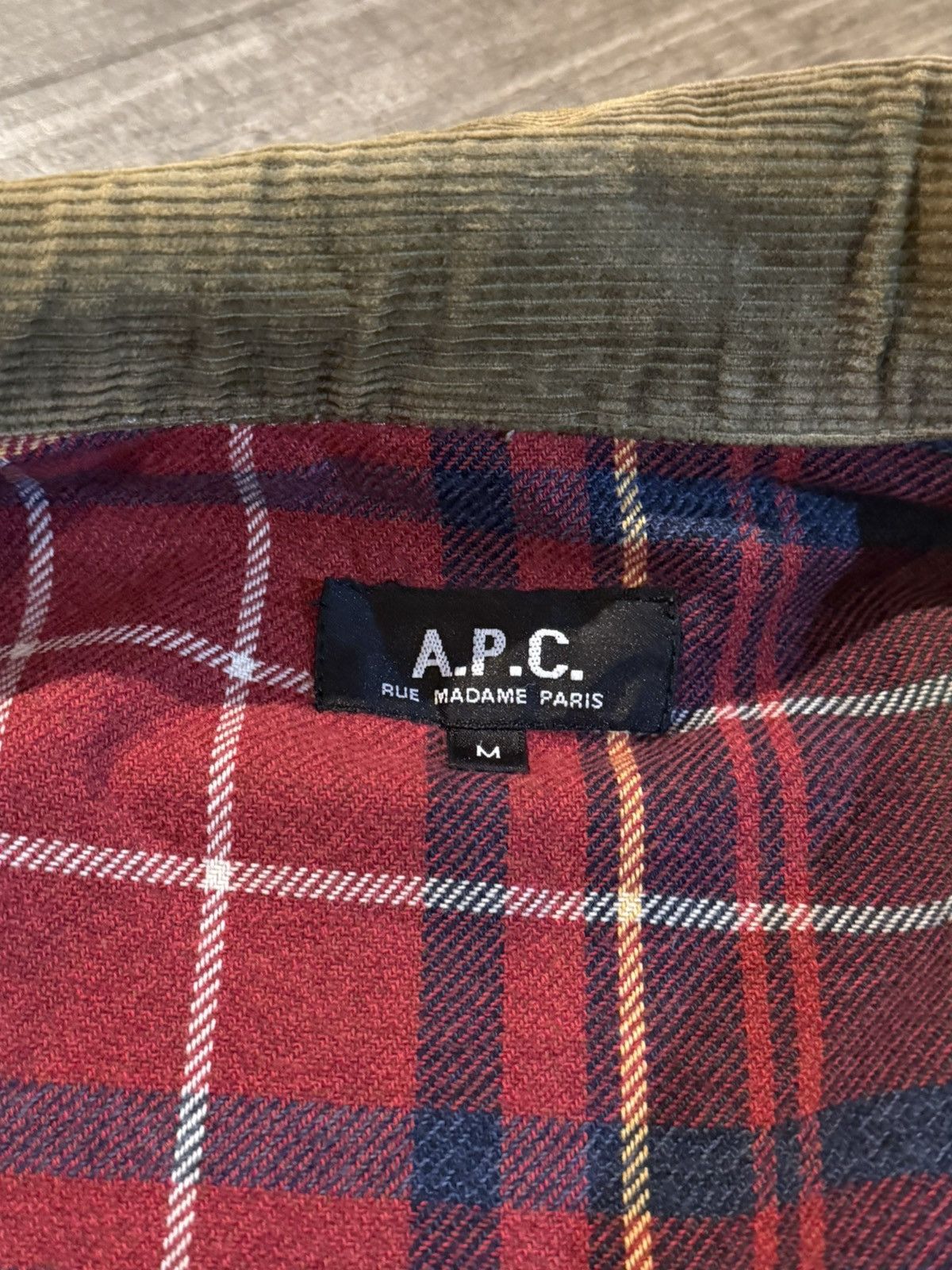 A.P.C. A.P.C. Camouflage Jacket - Corduroy Collar - Size M Size US M / EU 48-50 / 2 - 6 Thumbnail