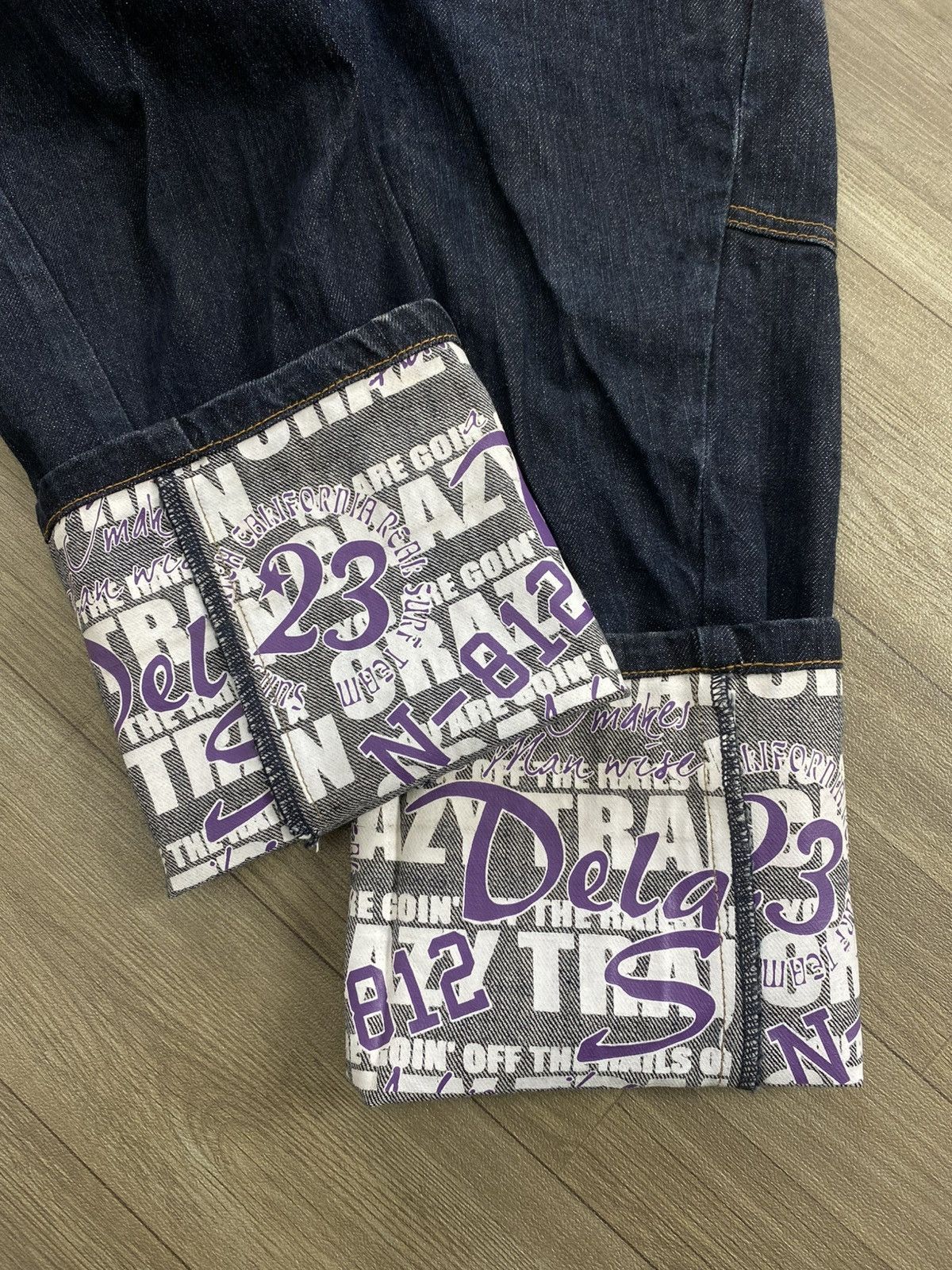 If Six Was Nine 2000s Nylaus Double Waist Multipocket Punk Lgb Style Jeans Size US 28 / EU 44 - 7 Thumbnail