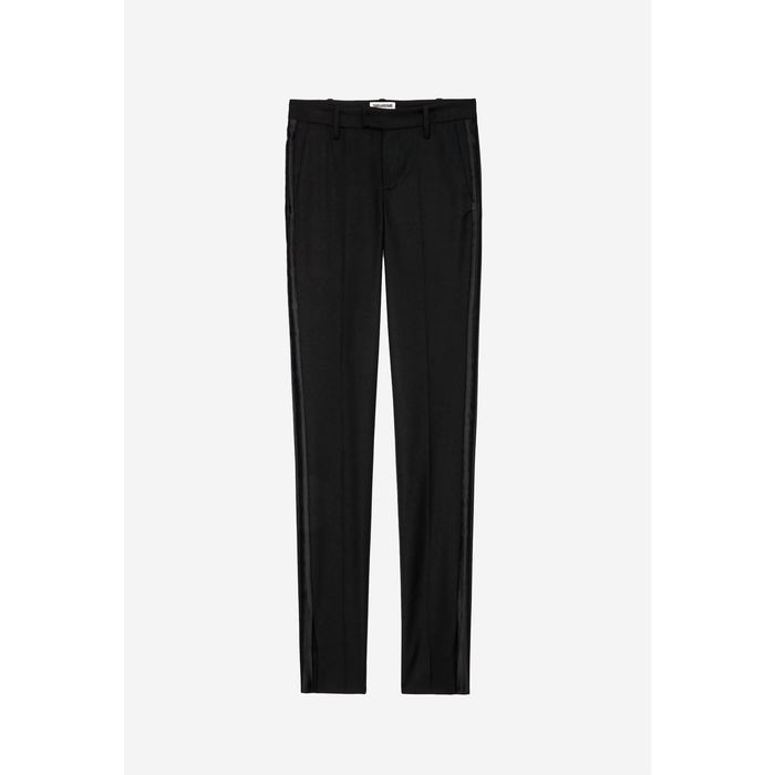 Zadig & Voltaire Prune Slit Smoking Pants In Black | Grailed