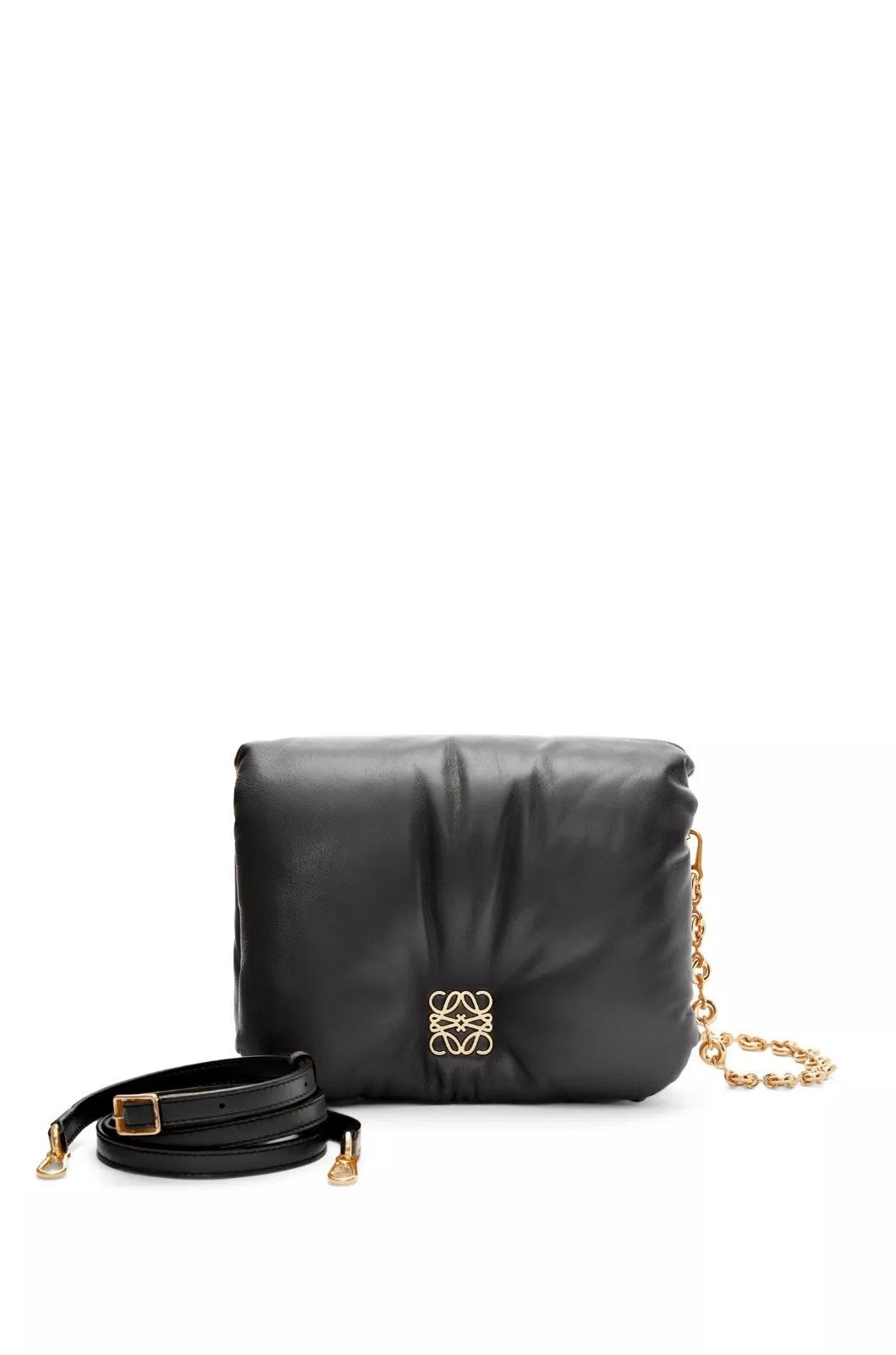 Loewe LOEWE Goya Medium Puffer Black Shiny Nappa Bag Size ONE SIZE - 1 Thumbnail