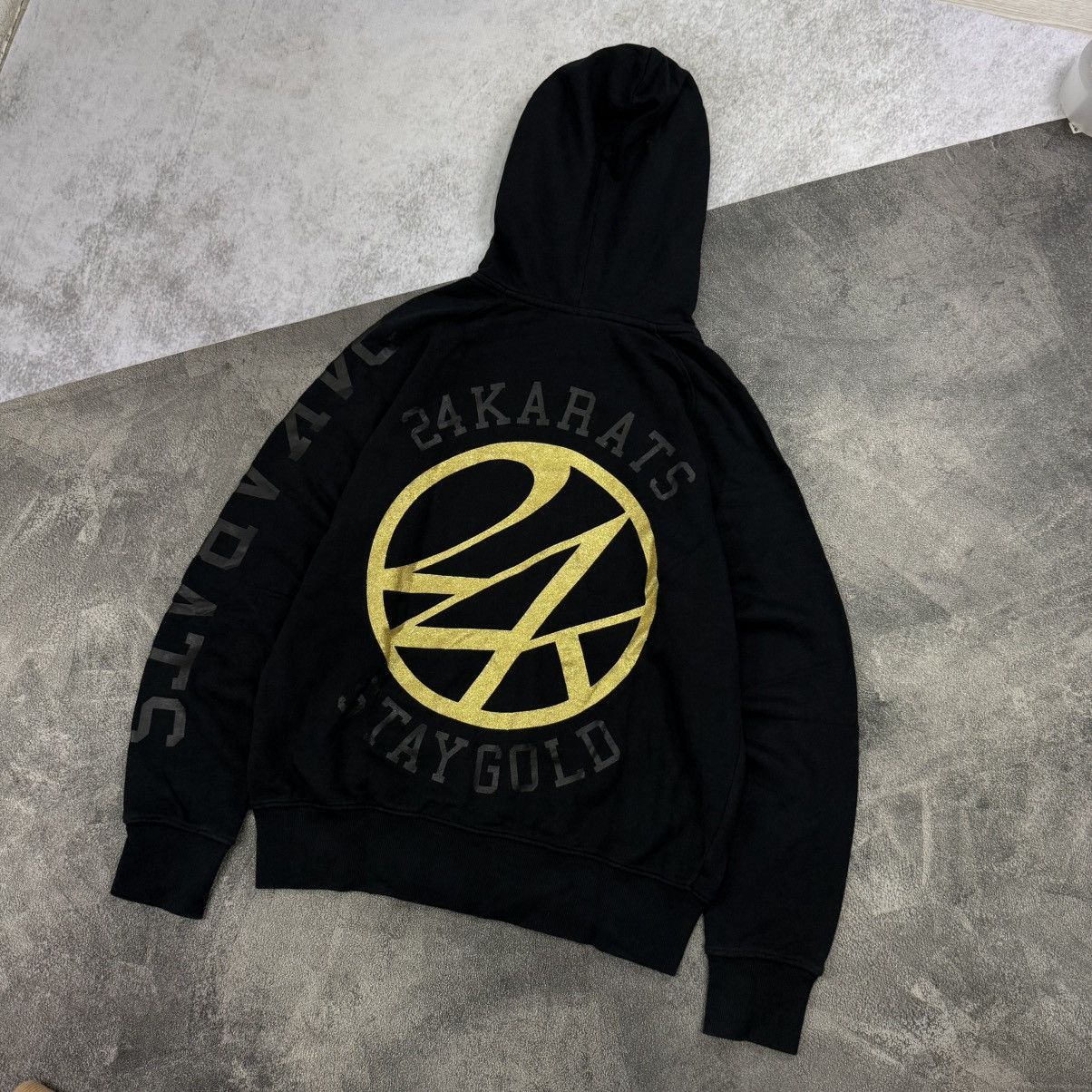 Japanese Brand 24 karats stay gold fullzip hooded black Size US L / EU 52-54 / 3 - 3 Thumbnail