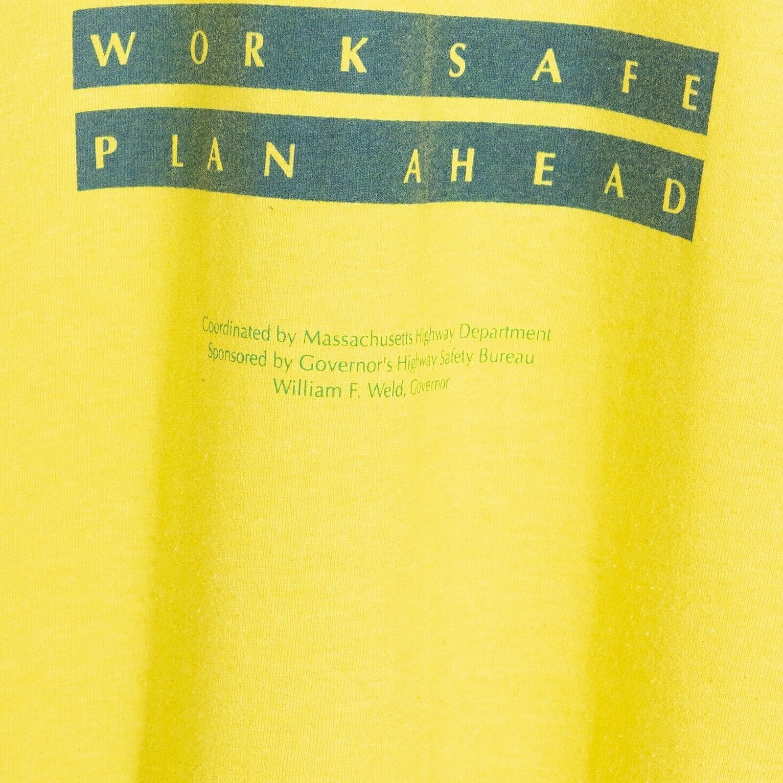 Vintage Vintage 90s Mass Highway T Shirt XL - Massachusetts Workwear Size US XL / EU 56 / 4 - 3 Thumbnail
