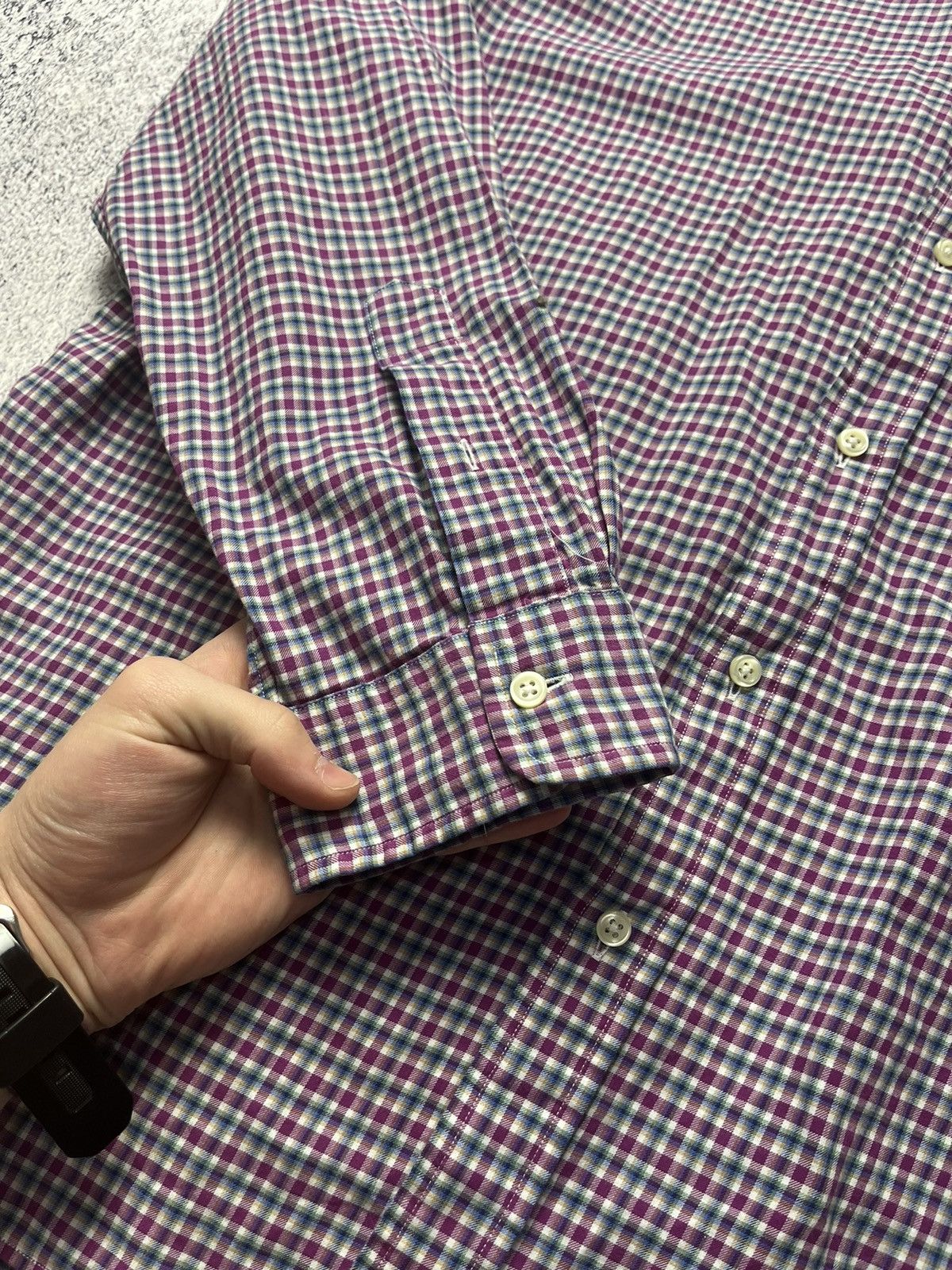 Flannel Men's Vintage RALPH LAUREN Rare Striped Flannel Plaid Shirt Size US XL / EU 56 / 4 - 10 Thumbnail