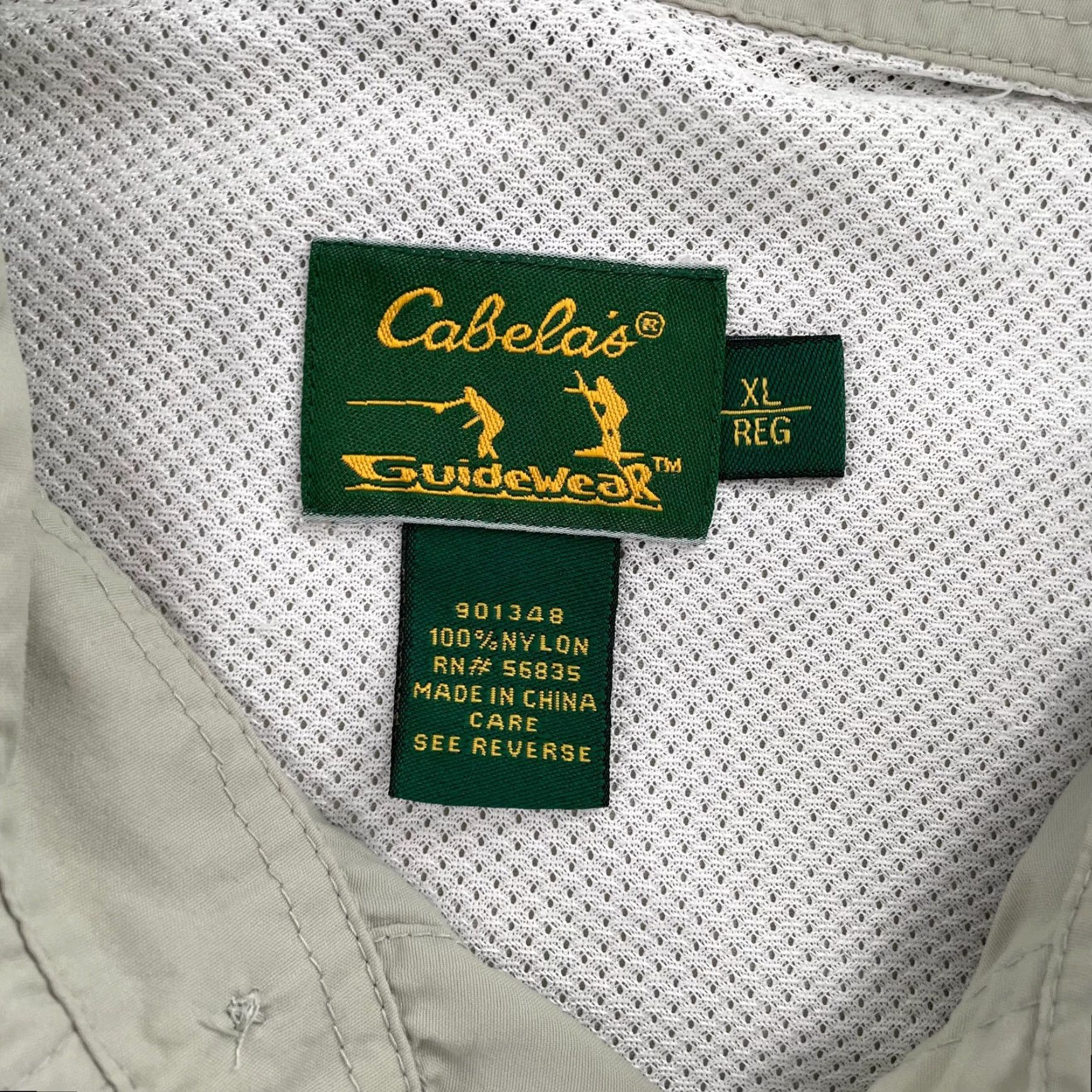 Vintage Vintage Cabela's Long Sleeve Button-Up Shirt Men XL Beige Nylon Casual Outdoor Fish Guidewear Size US XL / EU 56 / 4 - 7 Thumbnail