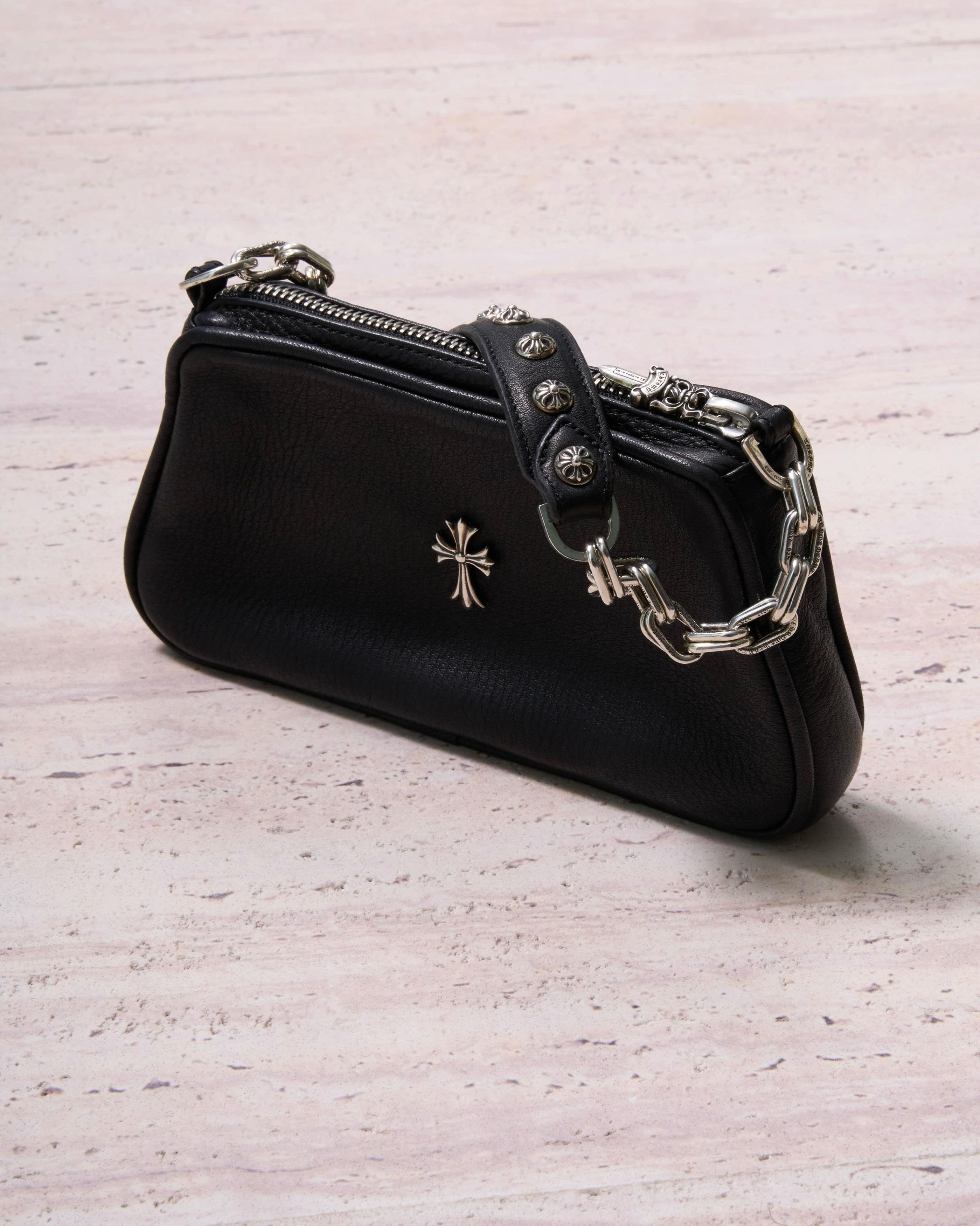 Chrome Hearts Chrome hearts PULP Cross link chain silver Medium bag black Size ONE SIZE - 6 Thumbnail