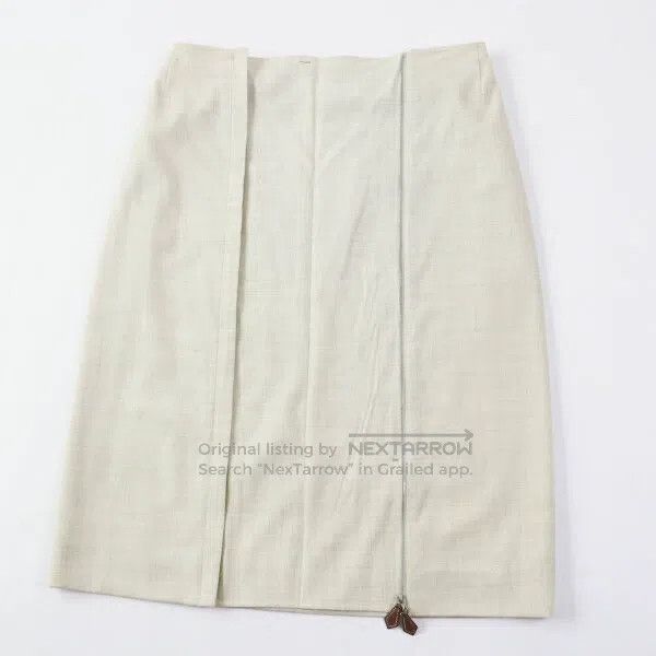 Hermes Hermes White wool skirt from the Margiela era Size 42" / US 20 - 5 Thumbnail