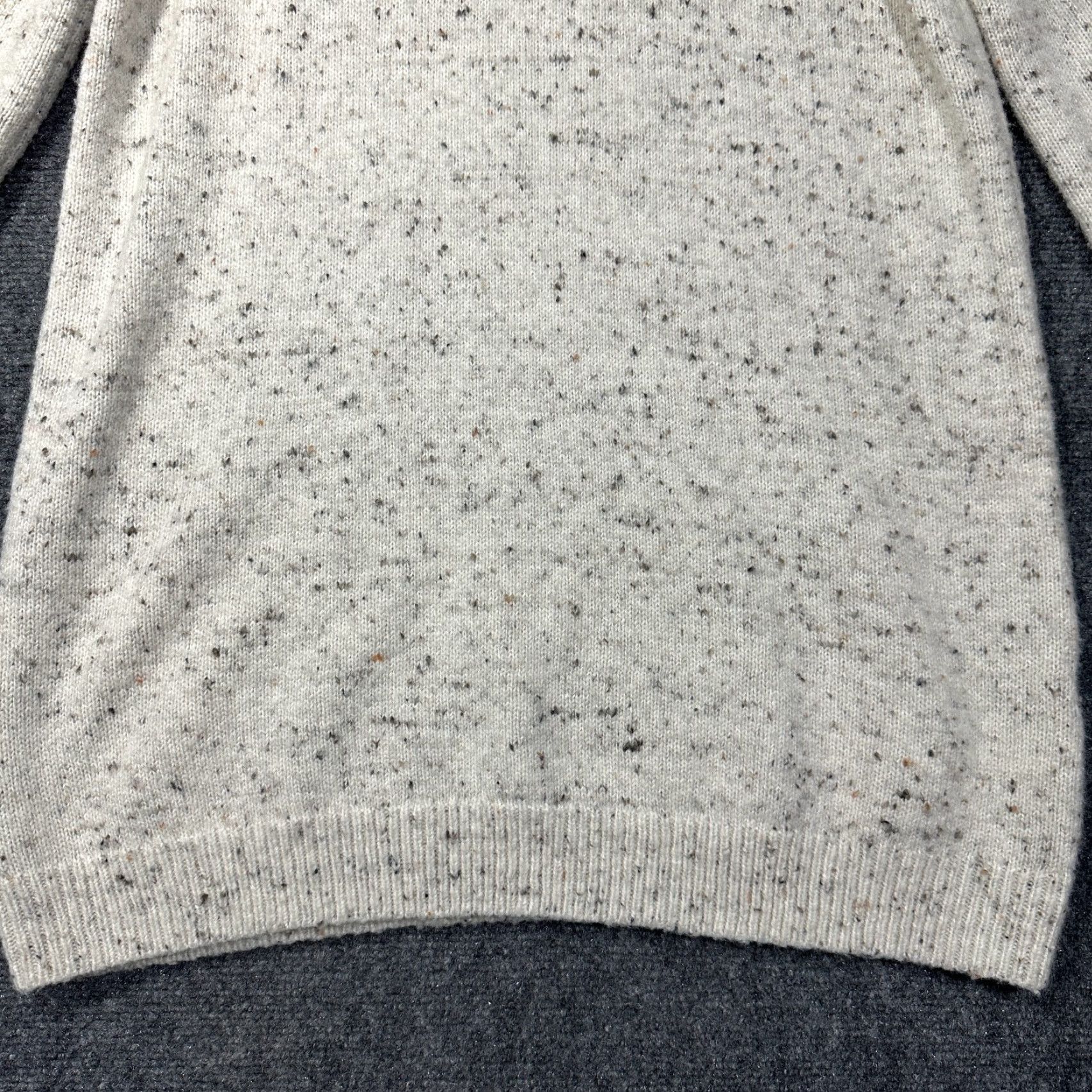 Madewell Madewell Button Sleeve Sweater Dress Knit Cream Speckled H3614 Large Beige Women Cardigan Dress Knit Size L / US 10 / IT 46 - 2 Thumbnail