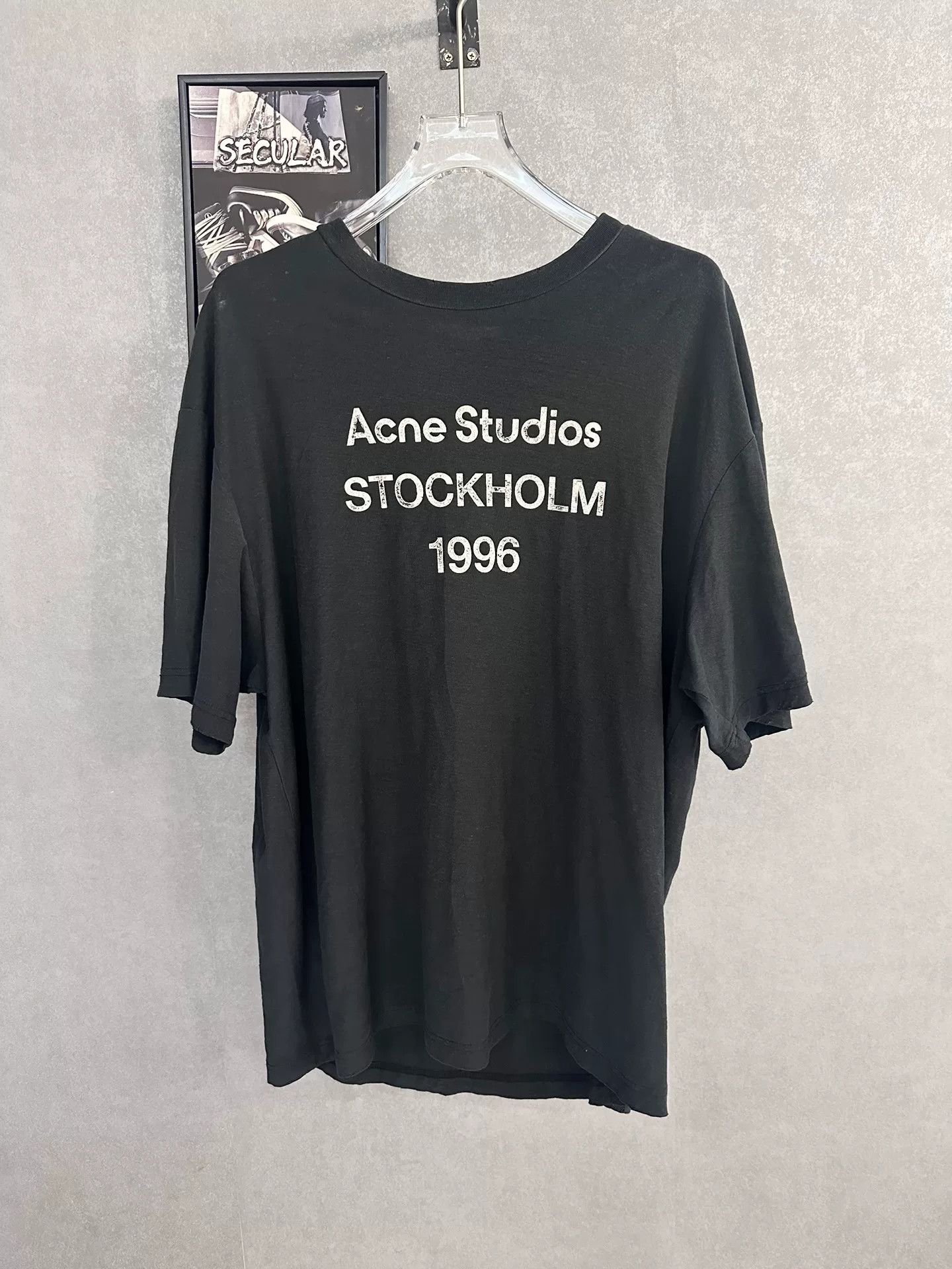 Acne Studios Acne Studios 1996 Black Short Sleeve T-Shirt Size US XL / EU 56 / 4 - 1 Thumbnail