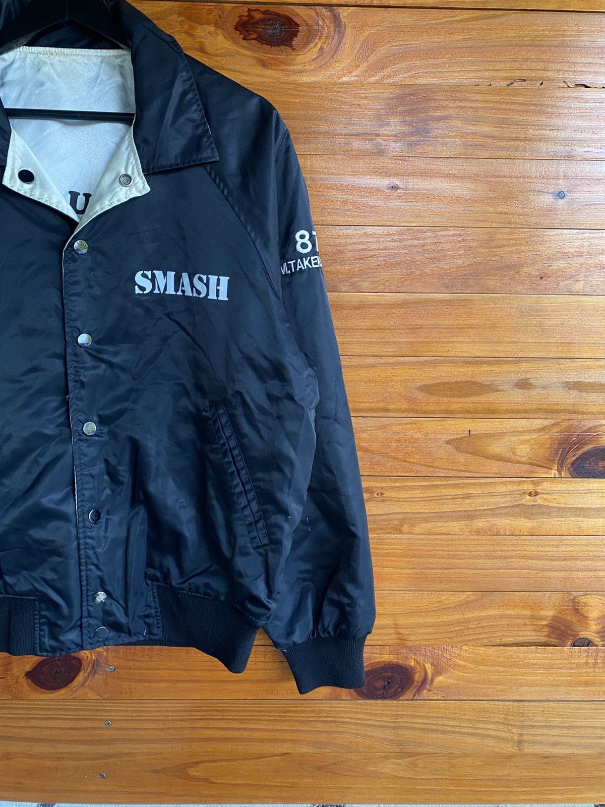 Vintage Vintage 80s Village Stone Reversible Varsity Bomber Jacket Size US L / EU 52-54 / 3 - 8 Thumbnail