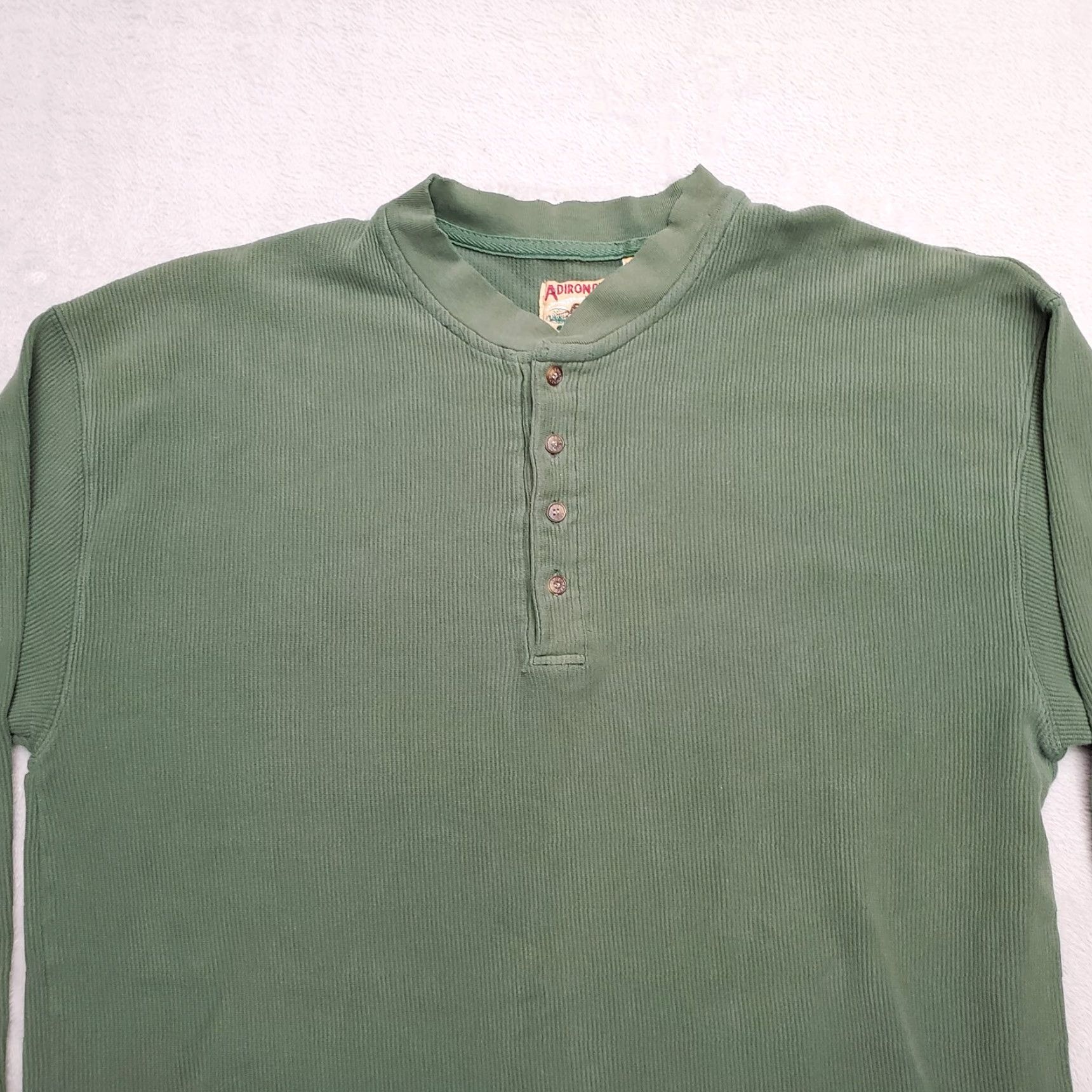 Vintage VINTAGE Adirondack Sweater Mens XL Green Henley Pullover Casual Long Sleeve Shirt Mens XL Green Henley Pullov er Size US XL / EU 56 / 4 - 3 Thumbnail