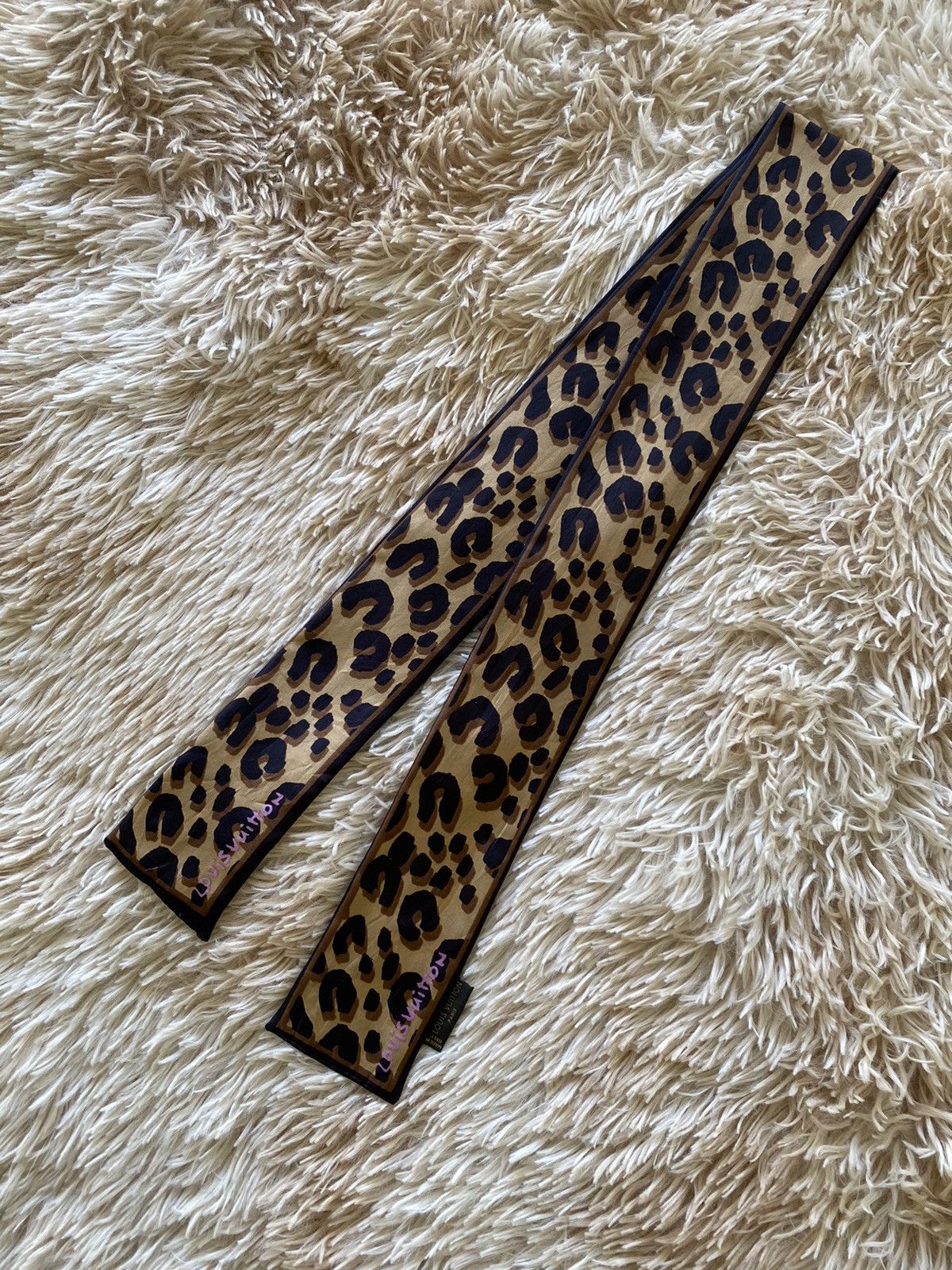 Louis Vuitton × Stephen Sprouse Louis Vuitton x Stephen Sprouse Silk Bandeau Scarf Size ONE SIZE - 1 Thumbnail