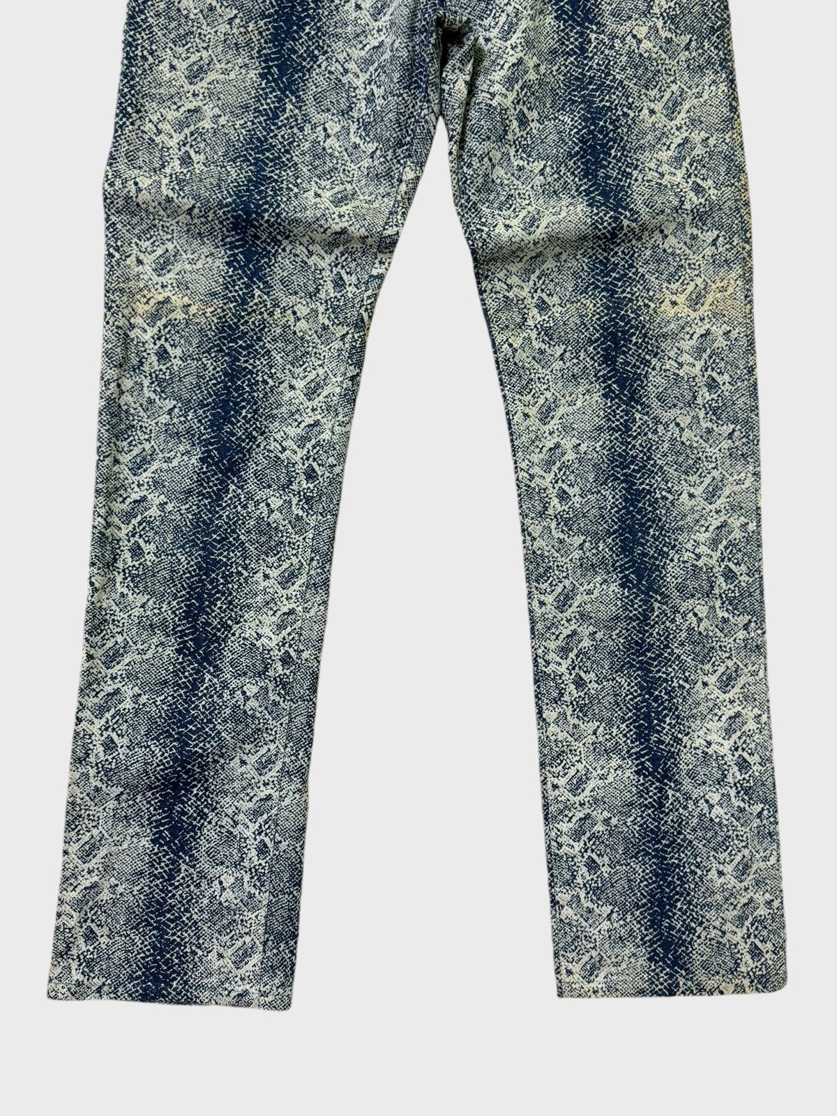 Hysteric Glamour × Japanese Brand × Wrangler Wrangler W-Girl Snake Design Full Print Distressed Pants Size US 27 - 6 Thumbnail