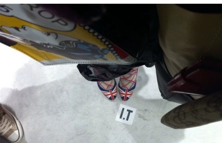 Vivienne Westwood Vivienne Westwood Union Jack Patchwork Cowhide High Heels Size US 5.5 / IT 35.5 - 2 Thumbnail