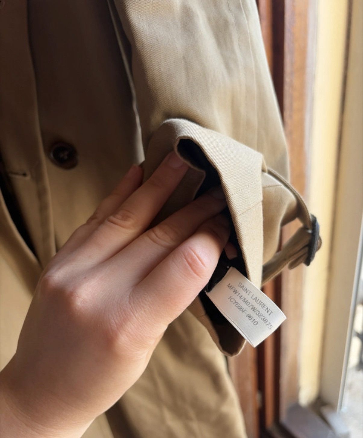 Hedi Slimane Sample FW14 Saint Laurent belted Trench Coat Hedi Slimane Size US M / EU 48-50 / 2 - 7 Thumbnail