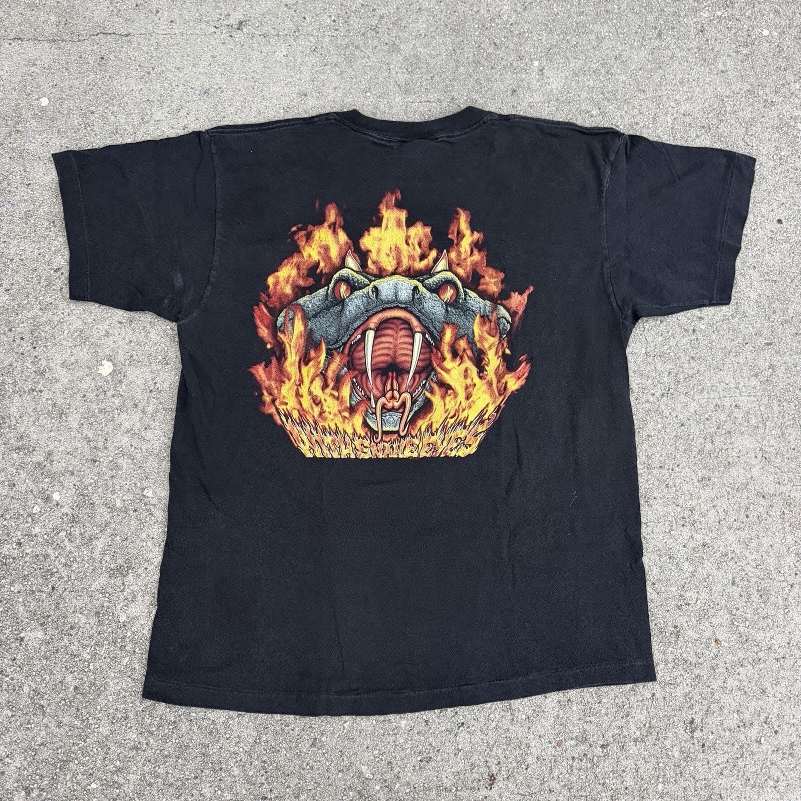 Band Tees × Vintage Vintage 1995 Winterland Pantera Snake Eyes Band T-Shirt Size US XL / EU 56 / 4 - 4 Thumbnail