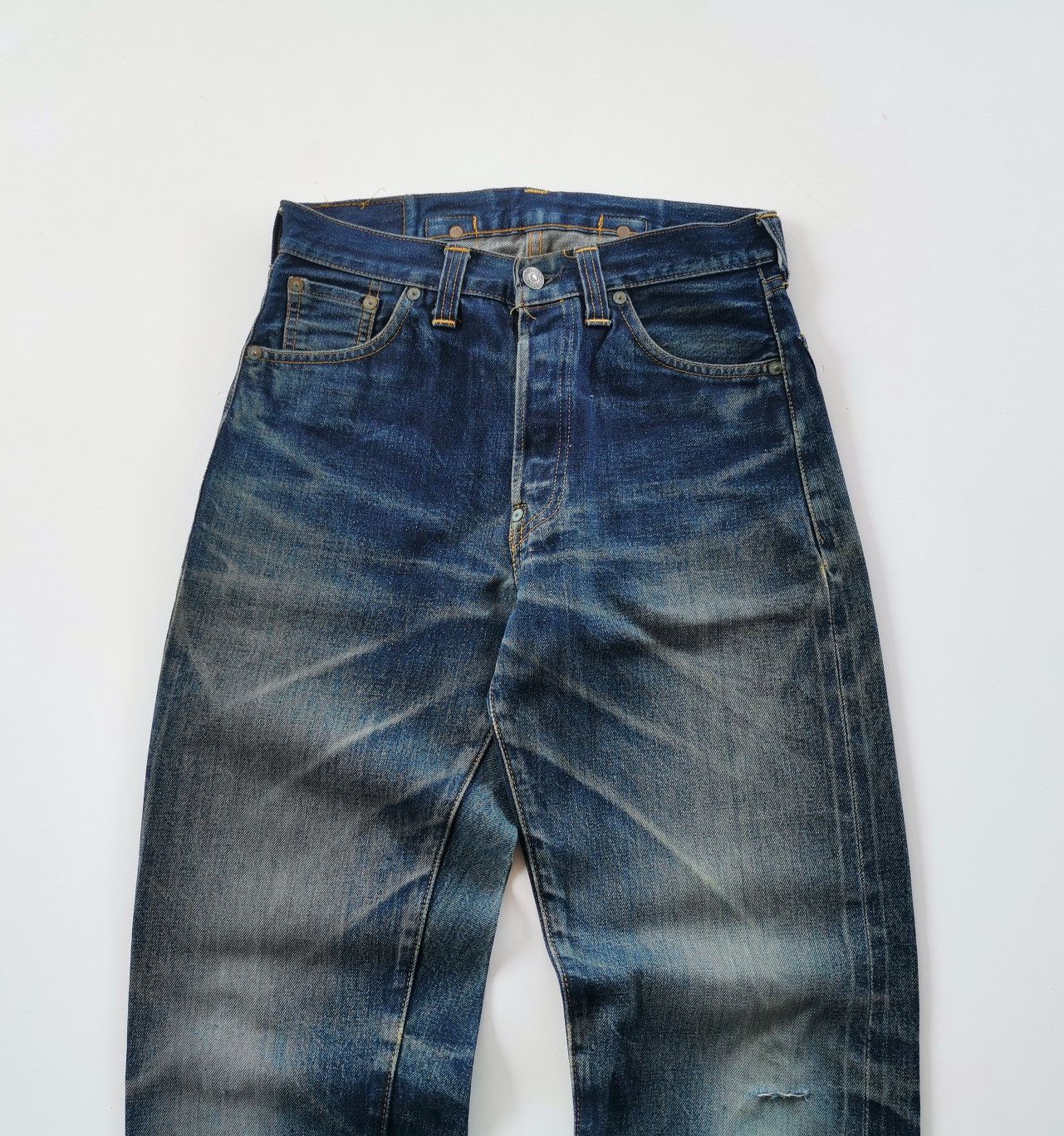 LVC × Levi's × Vintage Levis 501 xxc Big E Buckleback Selvedge Denim Jeans Size US 28 / EU 44 - 9 Thumbnail