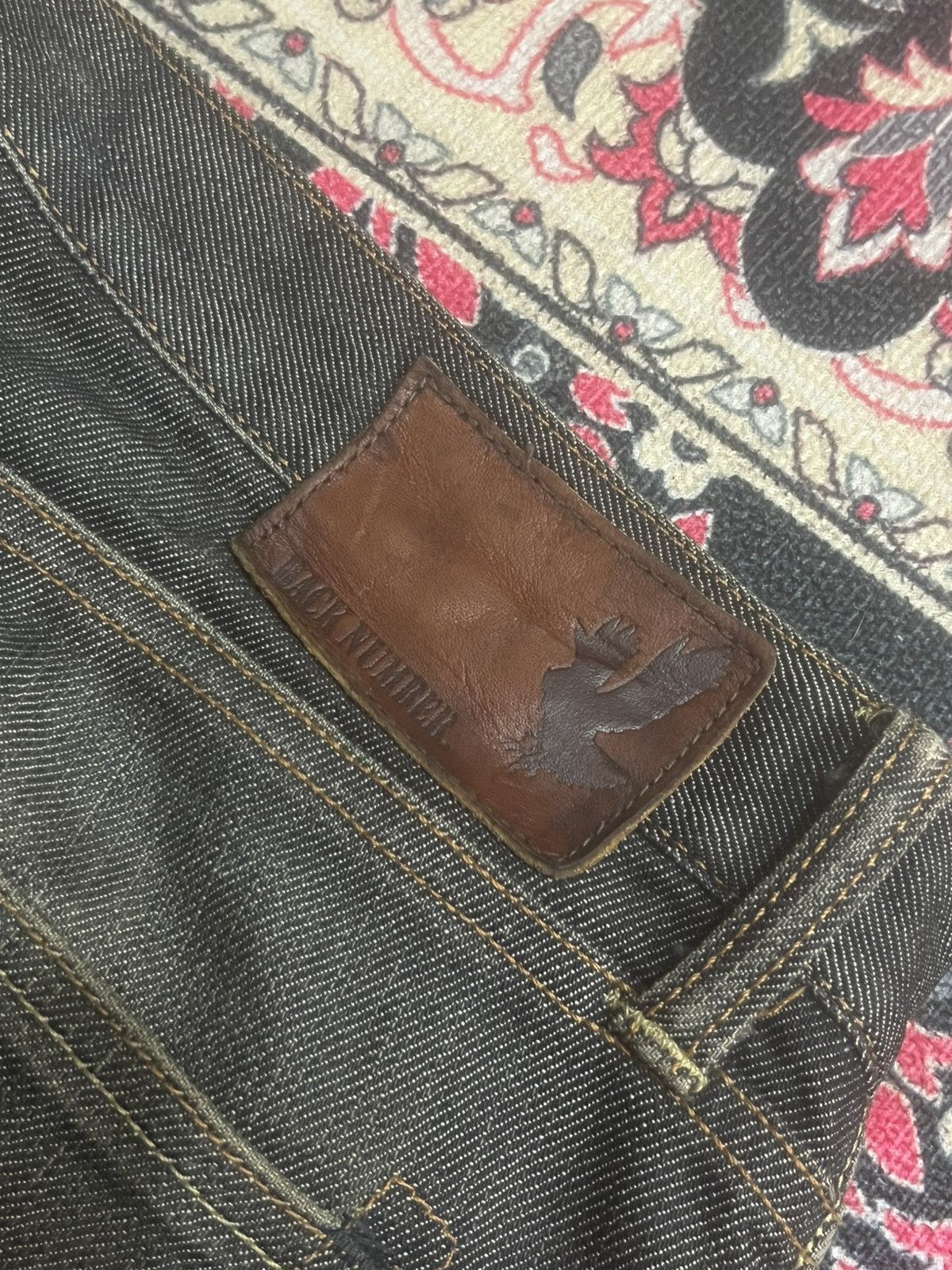Kapital Japanese Back Number Rusty Wash Tight Straight Selvedge Jean Size US 32 / EU 48 - 9 Thumbnail