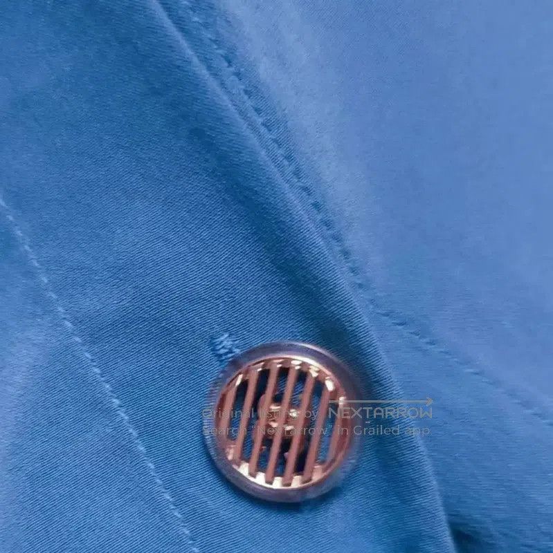 Chanel Chanel Blue Silk Cold Shoulder Blouse . Size M / US 6-8 / IT 42-44 - 6 Thumbnail