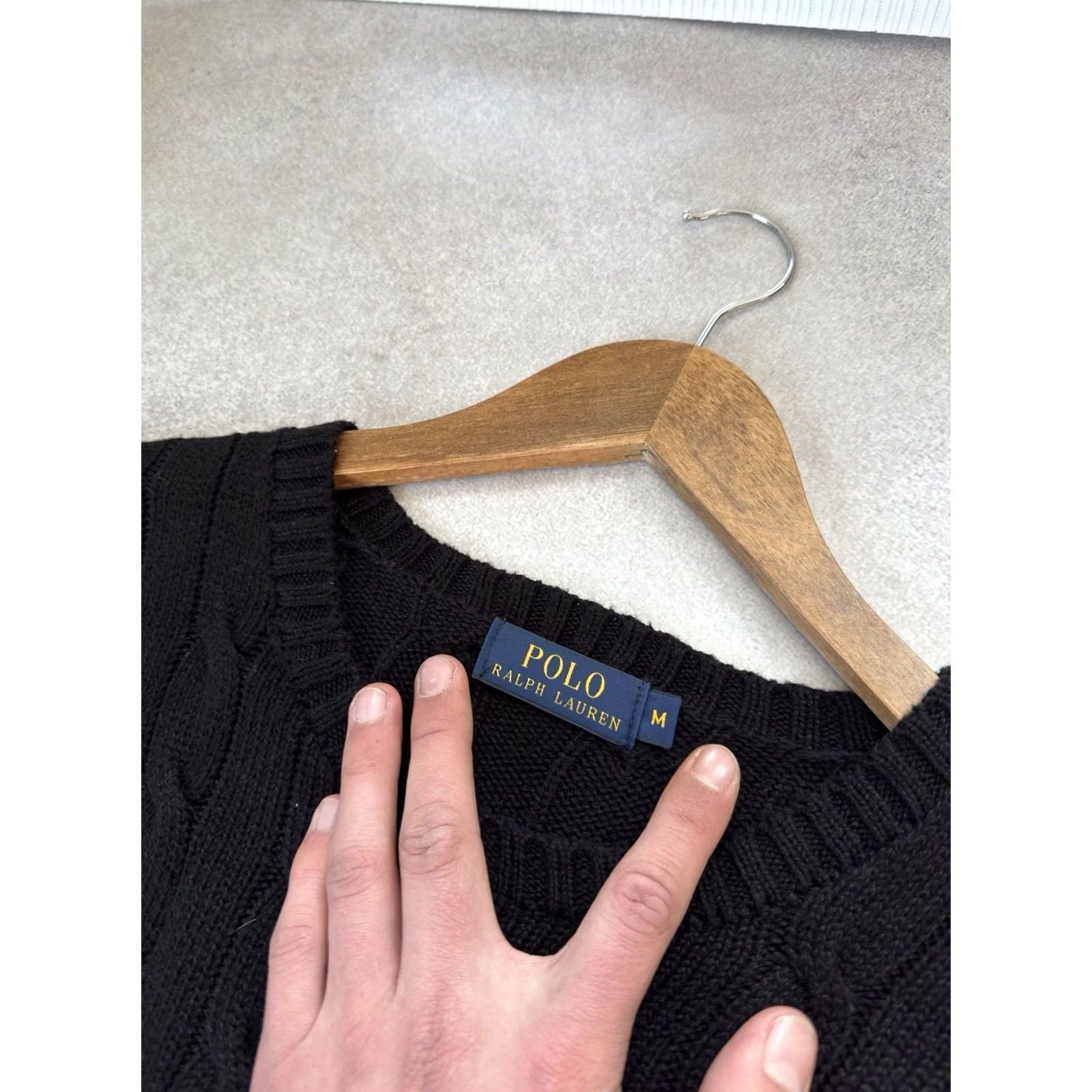 Polo Ralph Lauren Polo Ralph Lauren Sweater Pullover Knitted Black Old Money Size M Mens Size US M / EU 48-50 / 2 - 4 Thumbnail