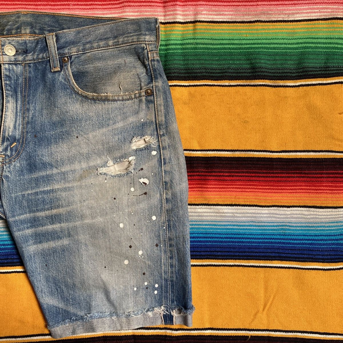 Levi's × Levi's Vintage Clothing Levis Selvedge Short Pants Size US 32 / EU 48 - 4 Thumbnail