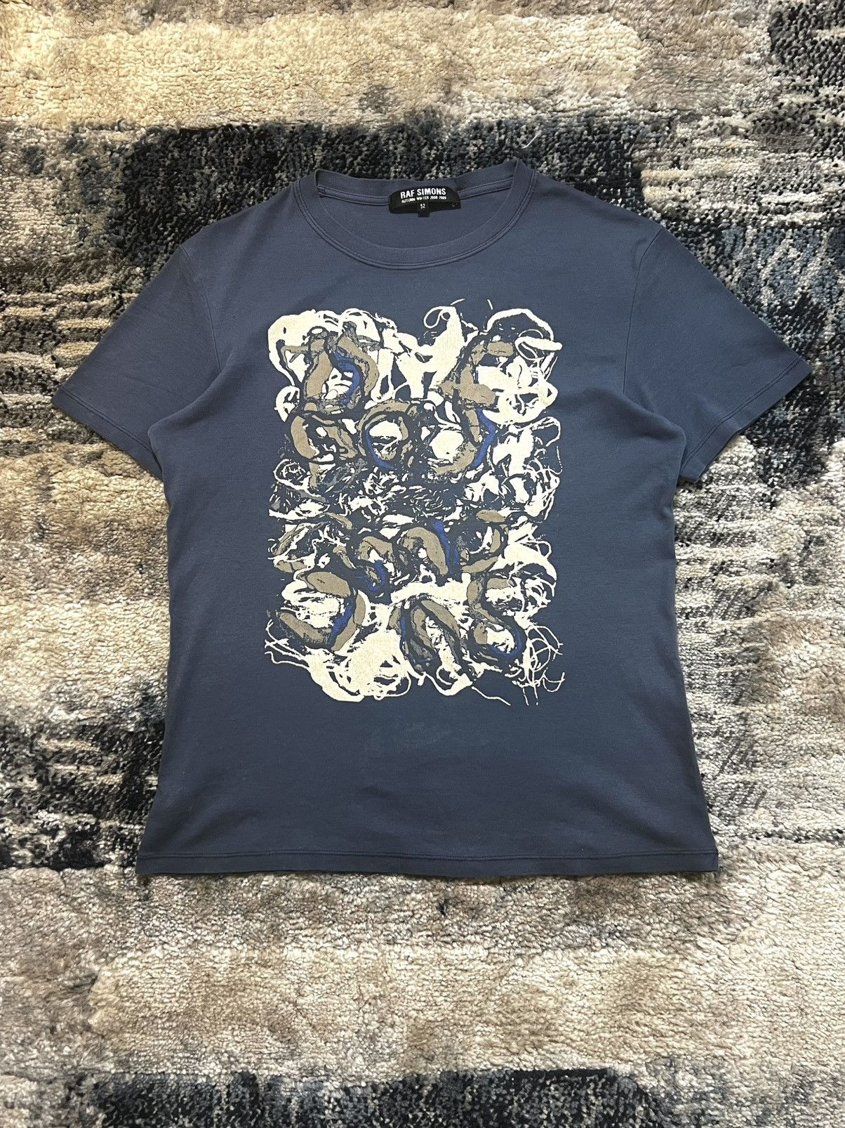 Raf Simons Raf Simons Autumn Winter AW08-09 Phoenix Fire Ouroboros Tee Size US S / EU 44-46 / 1 - 1 Thumbnail