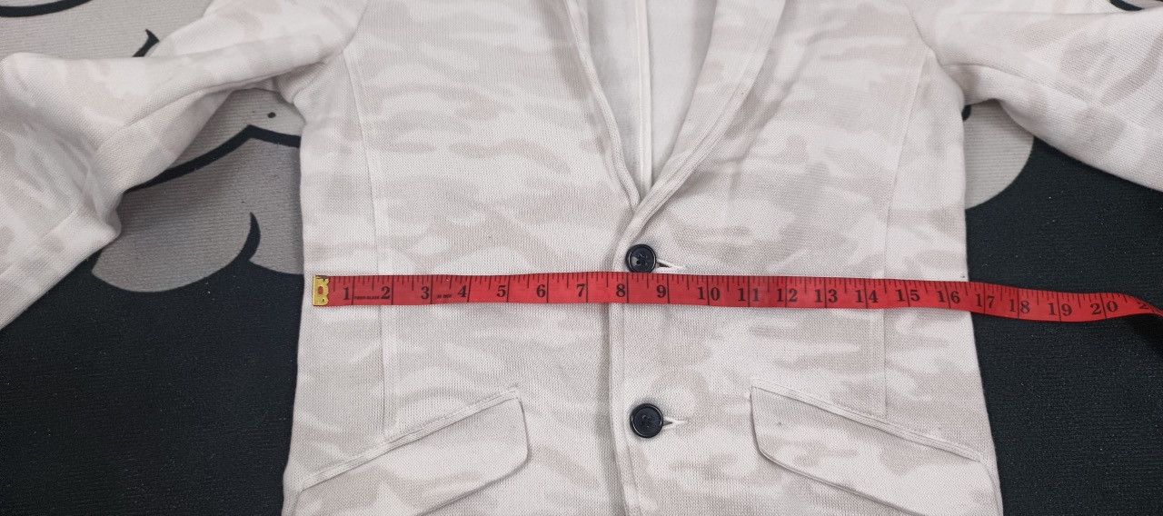 In The Attic RARE ARCHIVE IN THE ATTIC VINTAGE TONAL CAMO KNIT BLAZER - M Size 38R - 15 Thumbnail