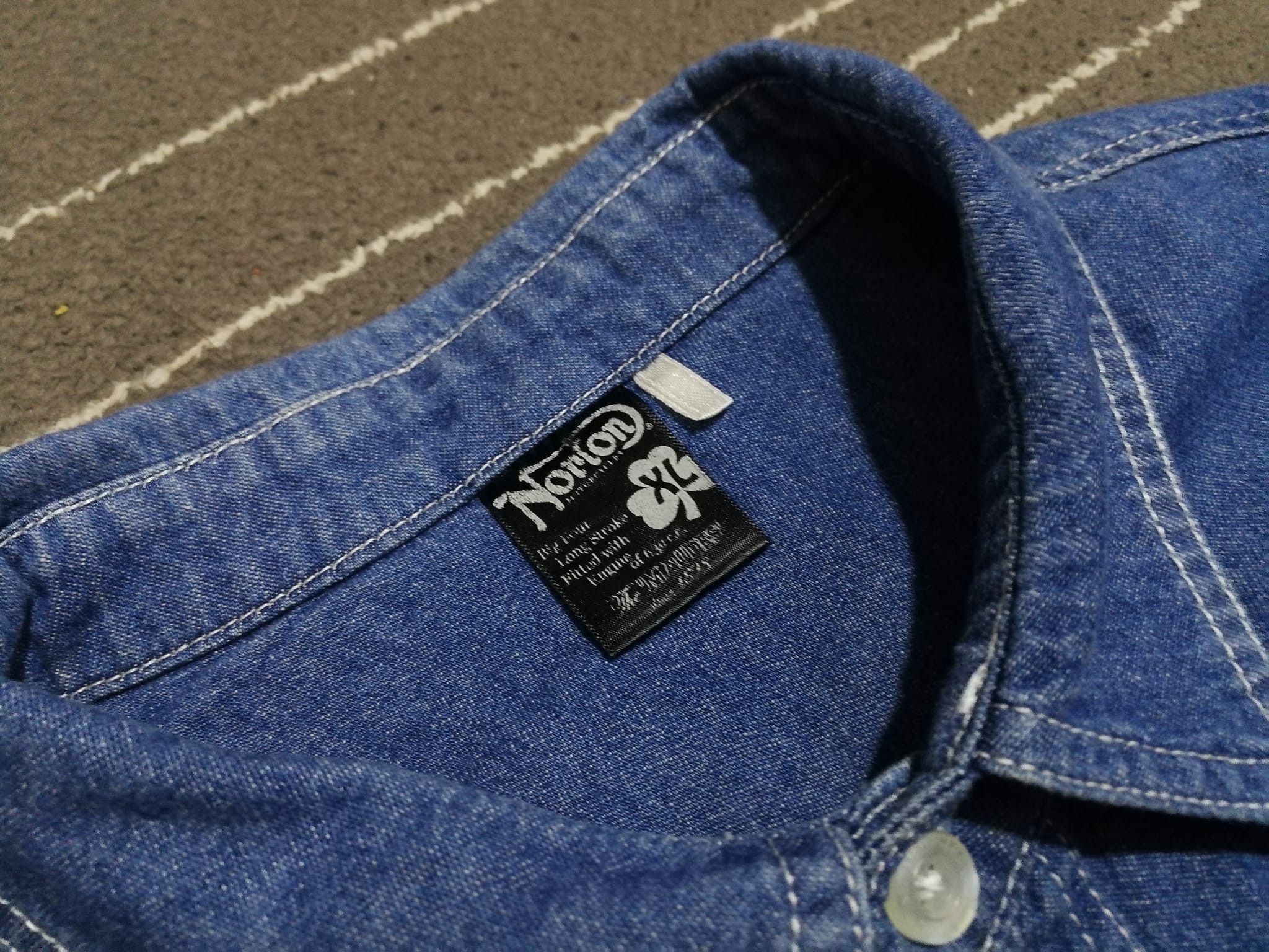 Norton Norton Motorcycle denim button up M Size US M / EU 48-50 / 2 - 3 Thumbnail