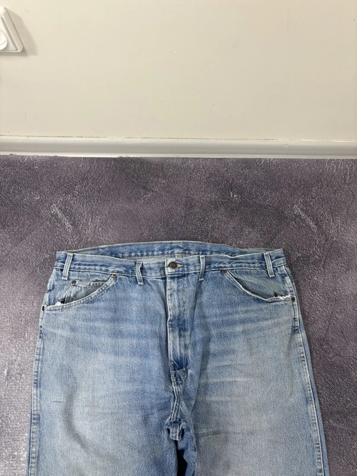 Dickies × Vintage Vintage Dickies American Faded Light Blue Denim Baggy Jeans Size US 44 / EU 60 - 9 Thumbnail