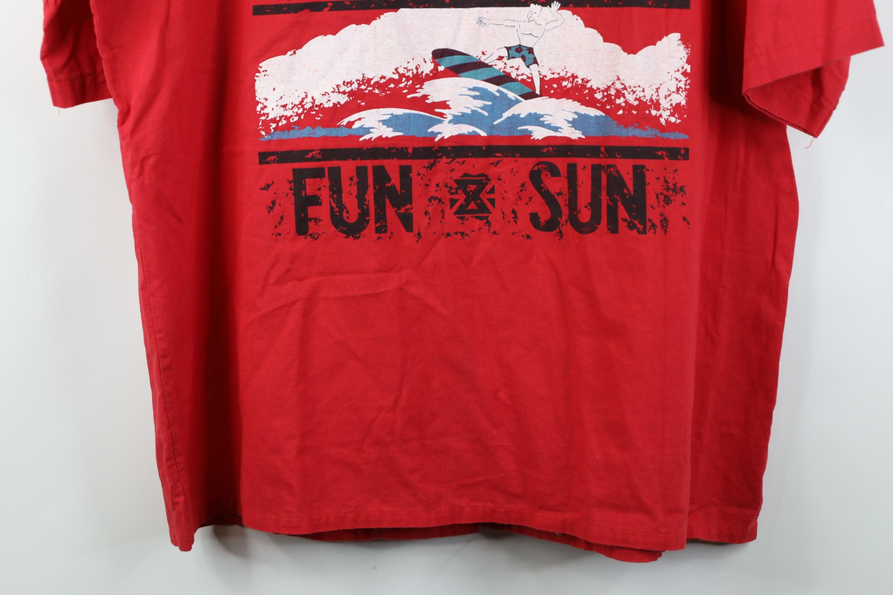 Vintage Vintage 80s 90s Surfing Camp Collar Button Shirt Red USA Size US L / EU 52-54 / 3 - 16 Thumbnail