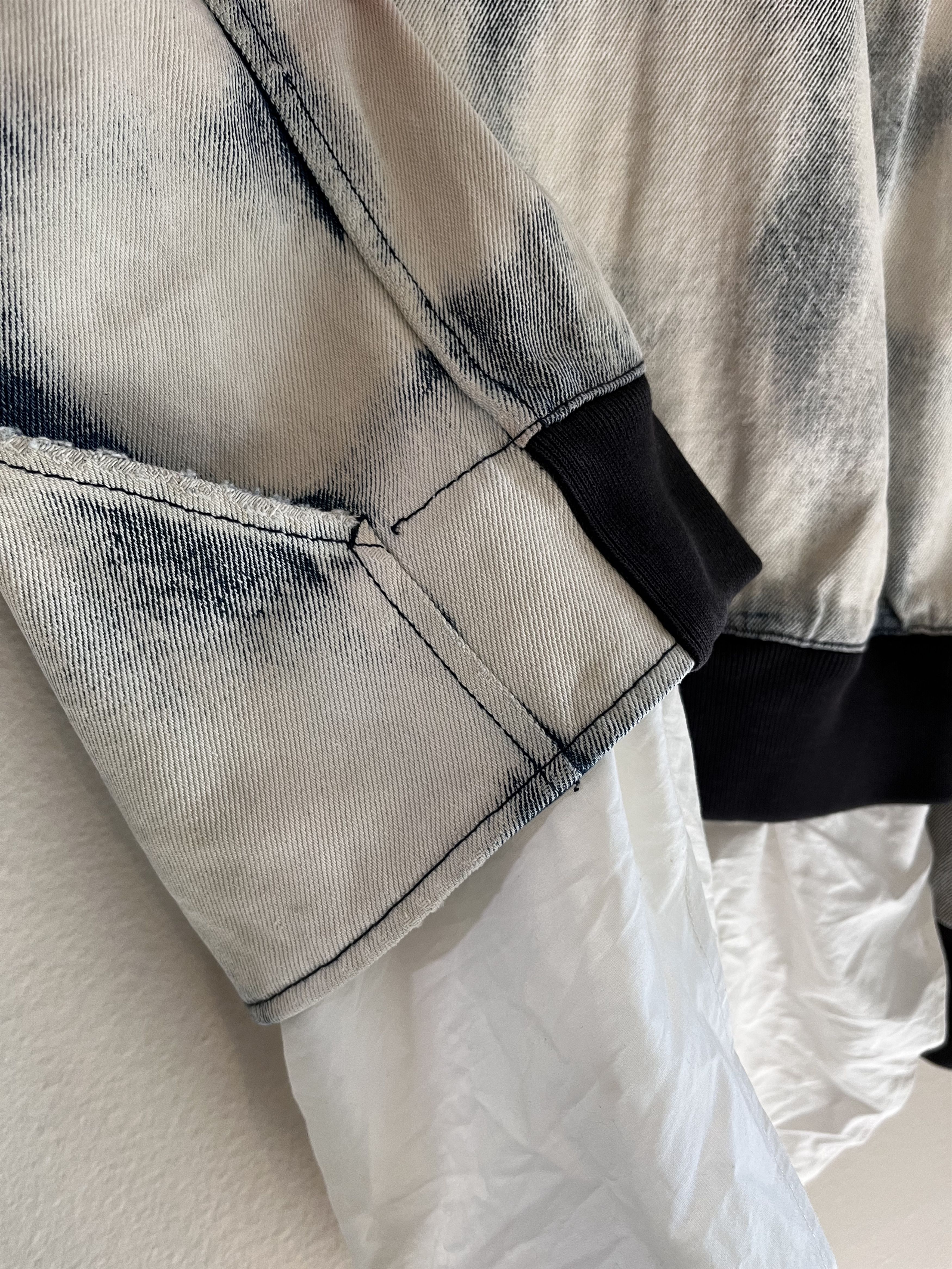 3.1 Phillip Lim 3.1 PHILLIP LIM BLEACHED DENIM BOMBER REMOVABLE POPLIN Size US S / EU 44-46 / 1 - 9 Thumbnail