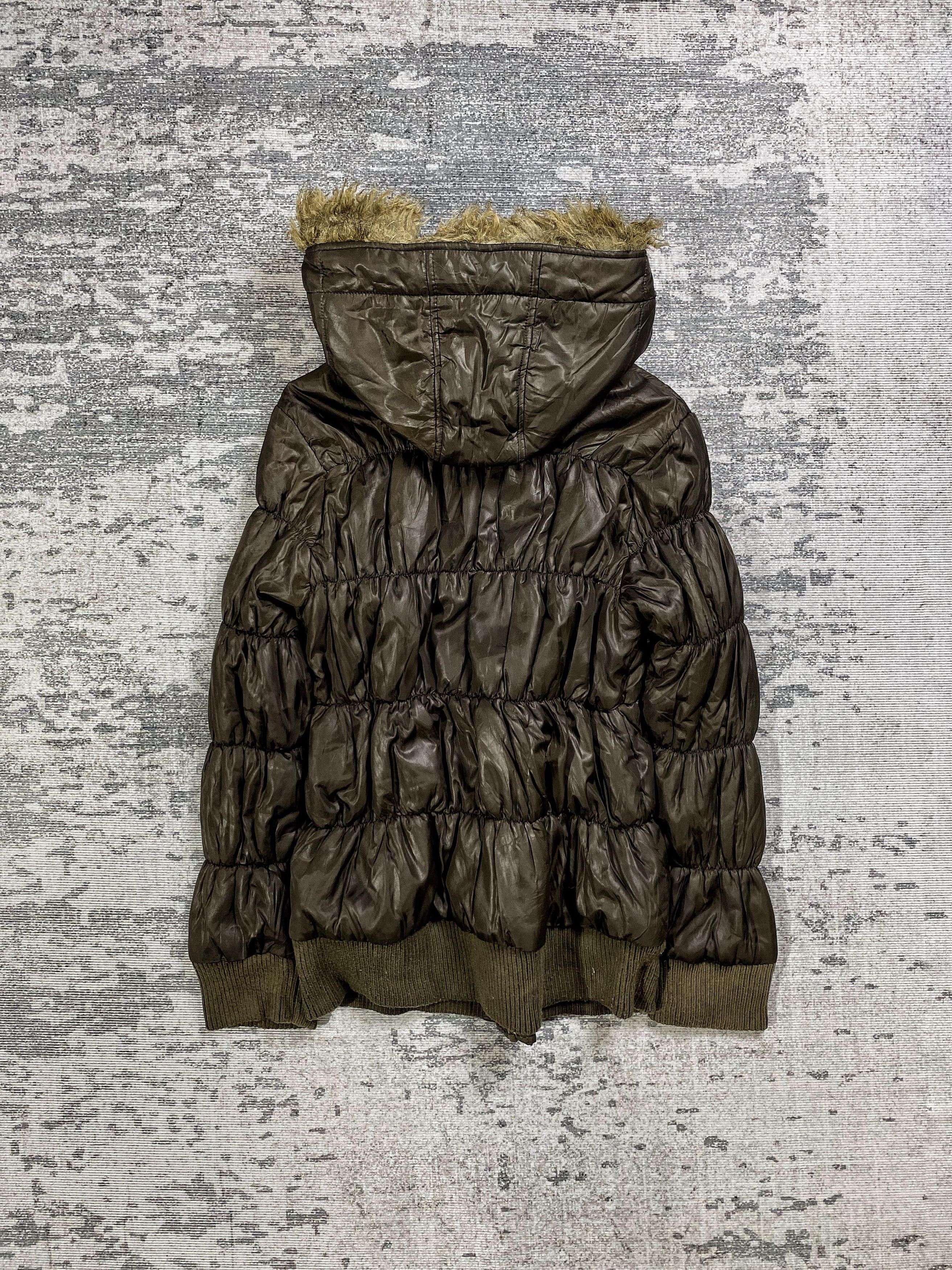 Japanese Brand 2000s Y's Hysteric Wrinkle Fur Puffer Hodded y2k Lgb Ifsix Size US M / EU 48-50 / 2 - 2 Thumbnail