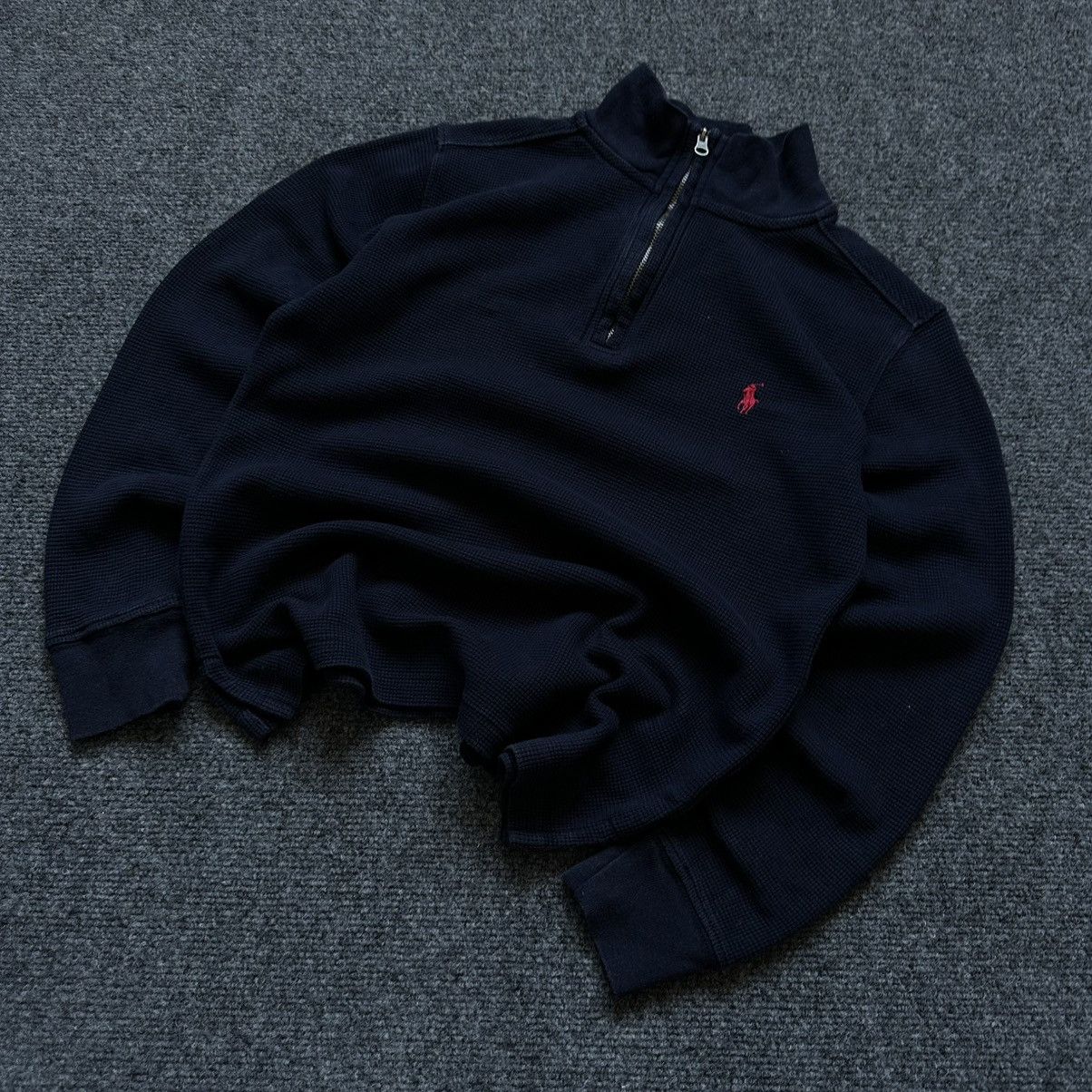 Polo Ralph Lauren VTG Old Money Kids Knit 1/4 Zip Sweater Polo Ralph Lauren Size US XXS / EU 40 - 1 Thumbnail